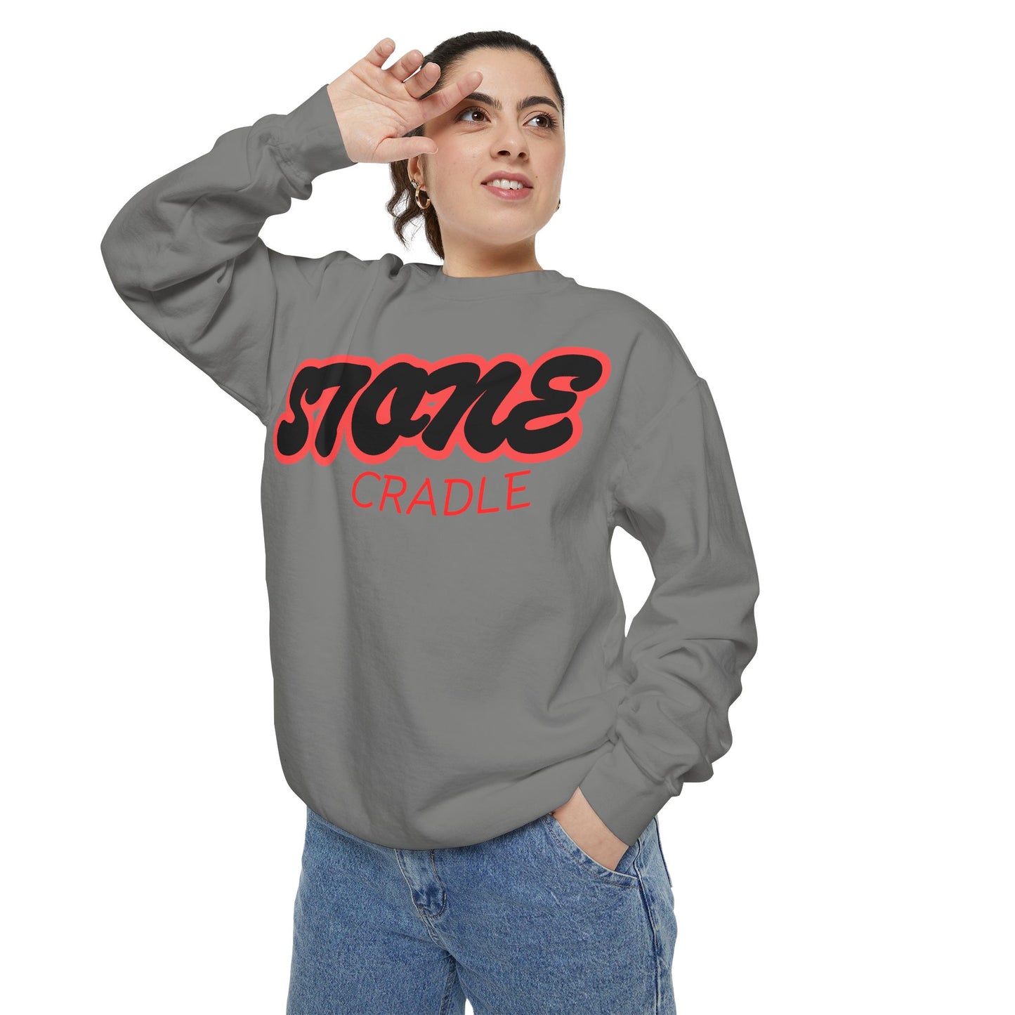 Unisex Garment-Dyed stone cradle sweat shirt