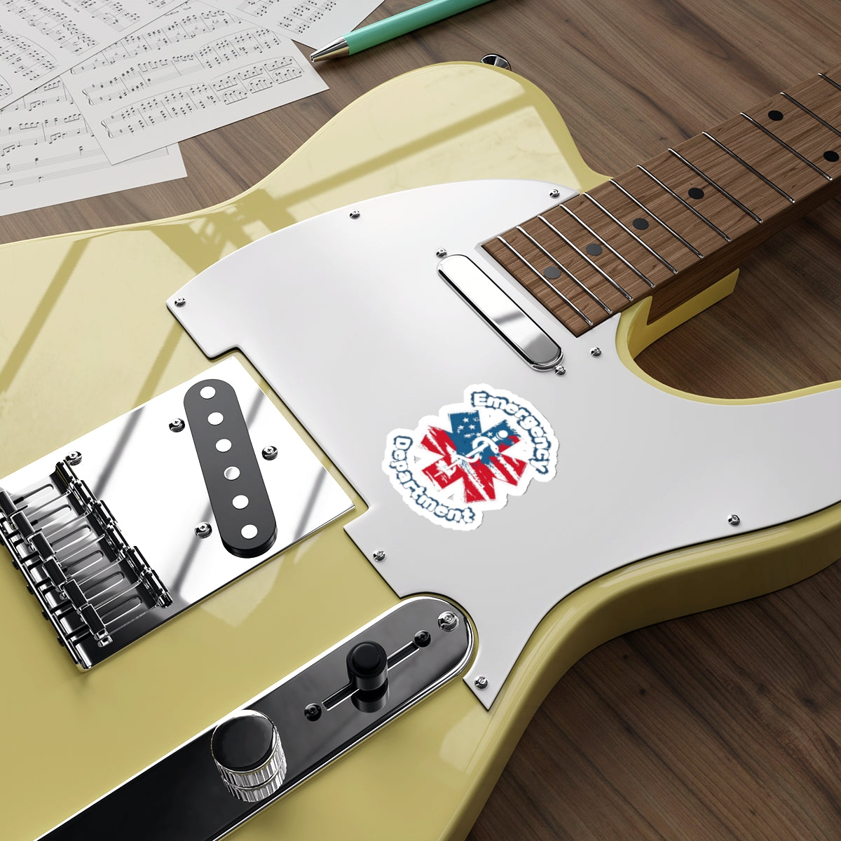 Patriotic Emergency Department Die-Cut Stickers