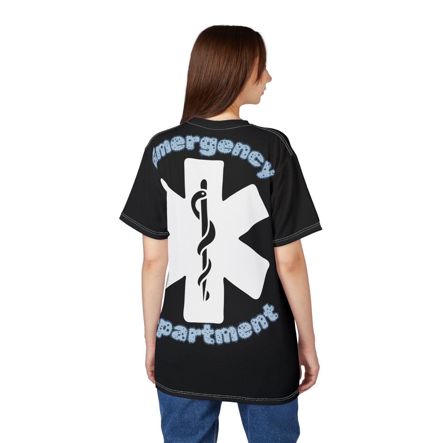Formal attire in the Emergency Department Unisex Cut & Sew Tee (AOP)