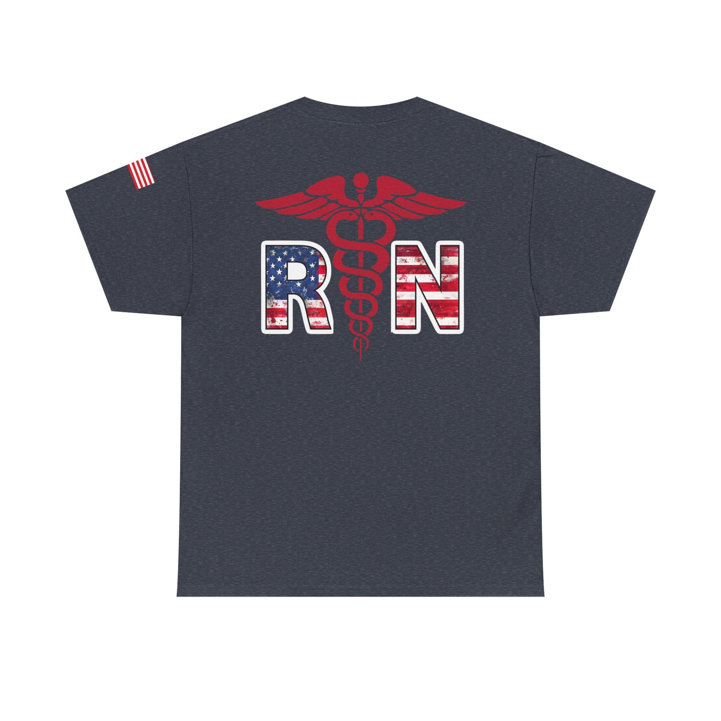 Patriotic nursing gift t shirt Unisex Heavy Cotton Tee