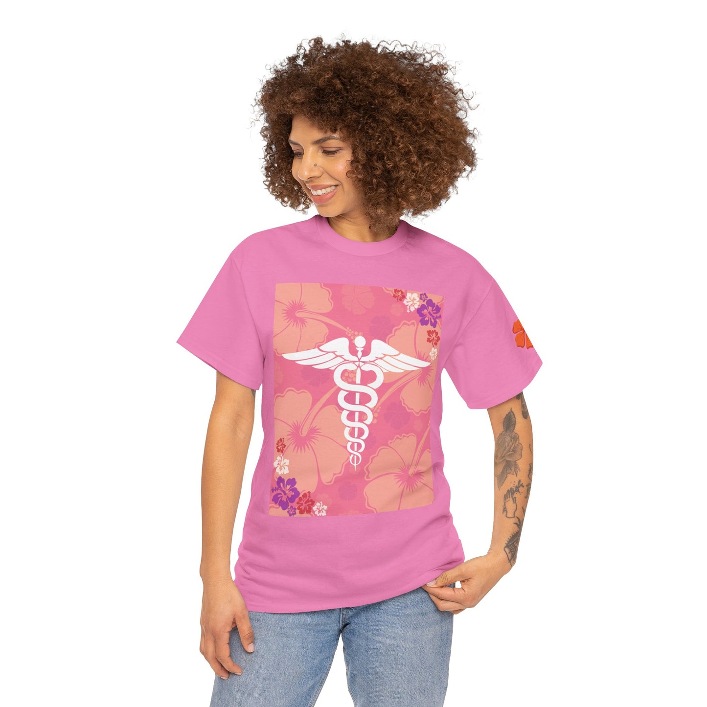 Hawaiian healthcare worker t shirt summer gift for healthcare heroes Unisex Heavy Cotton Tee