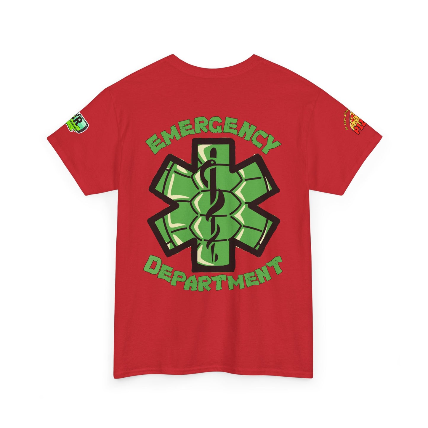ER staff tee shirt nostalgic turtle power pizza time