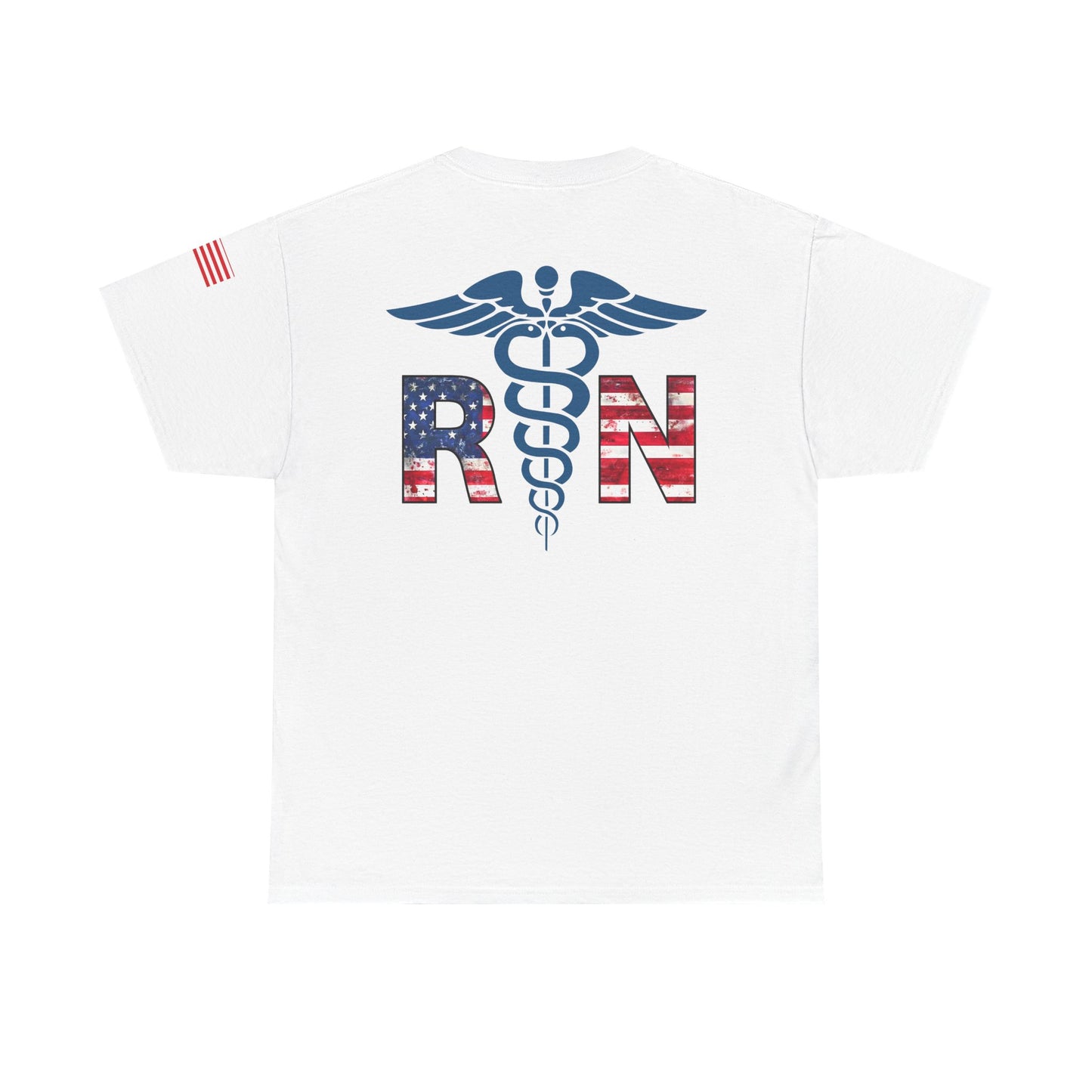 Patriotic nursing gift t shirt Unisex Heavy Cotton Tee