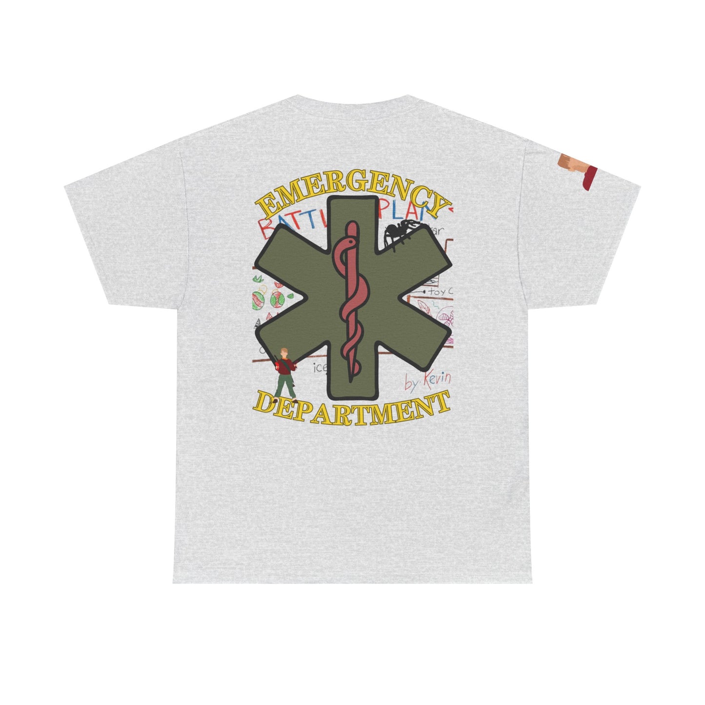 Home Alone in the ED Christmas themed Unisex Heavy Cotton Tee