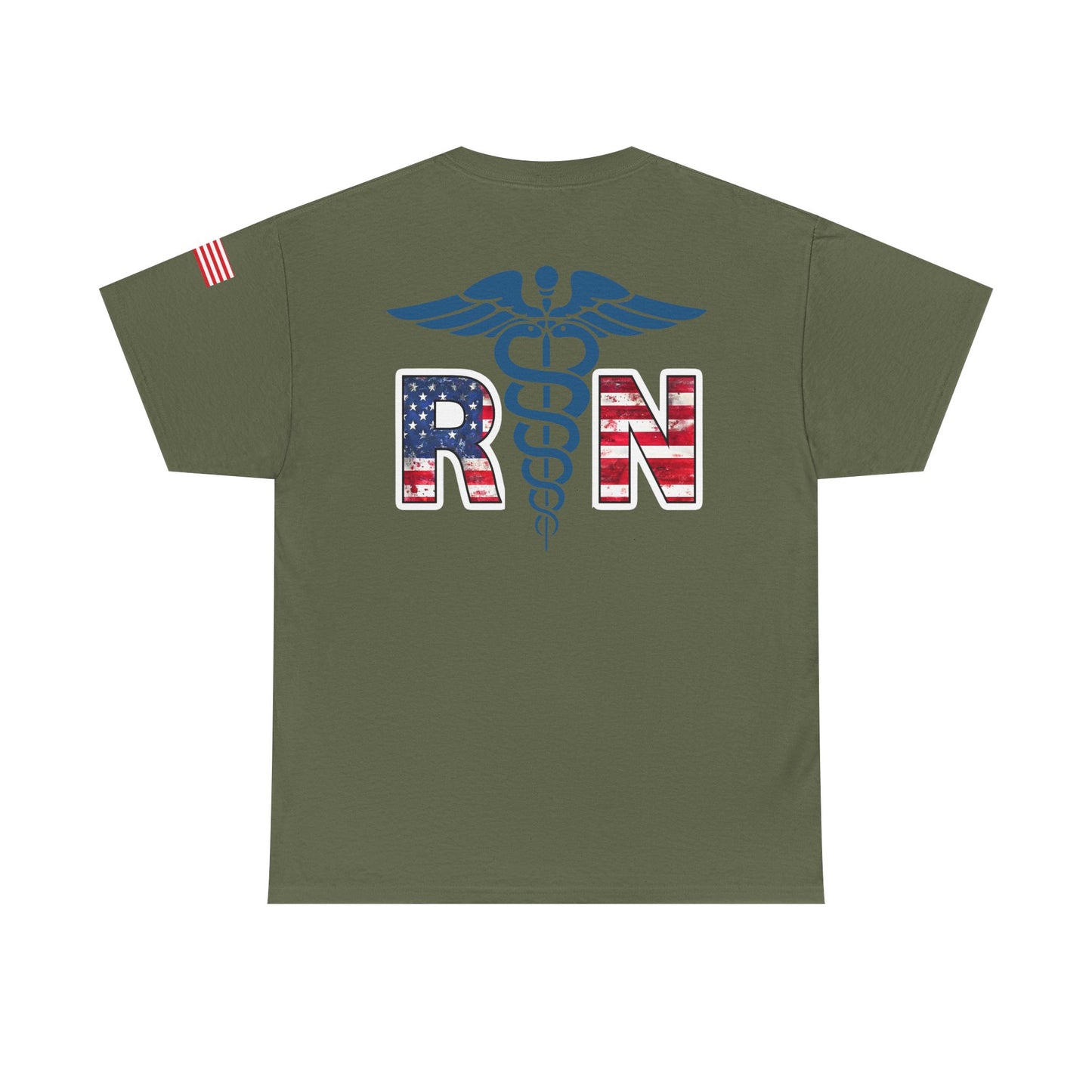 Patriotic nursing gift t shirt Unisex Heavy Cotton Tee