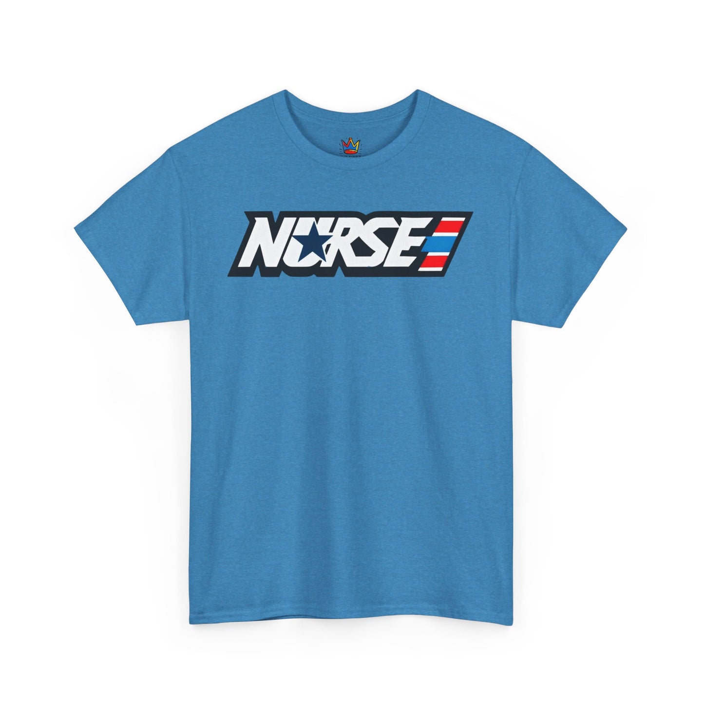 Nurse patriotic 80s themed Unisex Heavy Cotton Tee