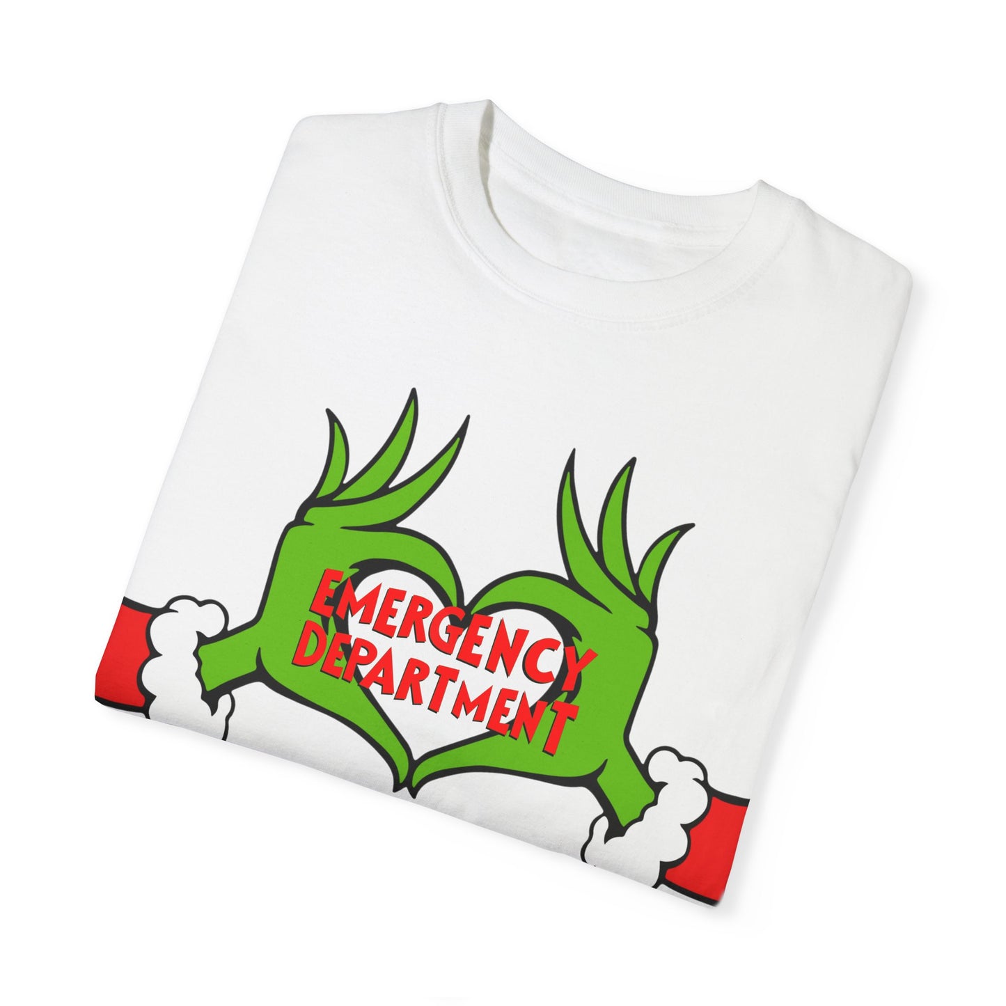 Grinch Emergency Department T-shirt, Christmas EMS Tee, Funny Nurse Doctor Shirt, Holiday Medical Gift, Hospital Staff Apparel