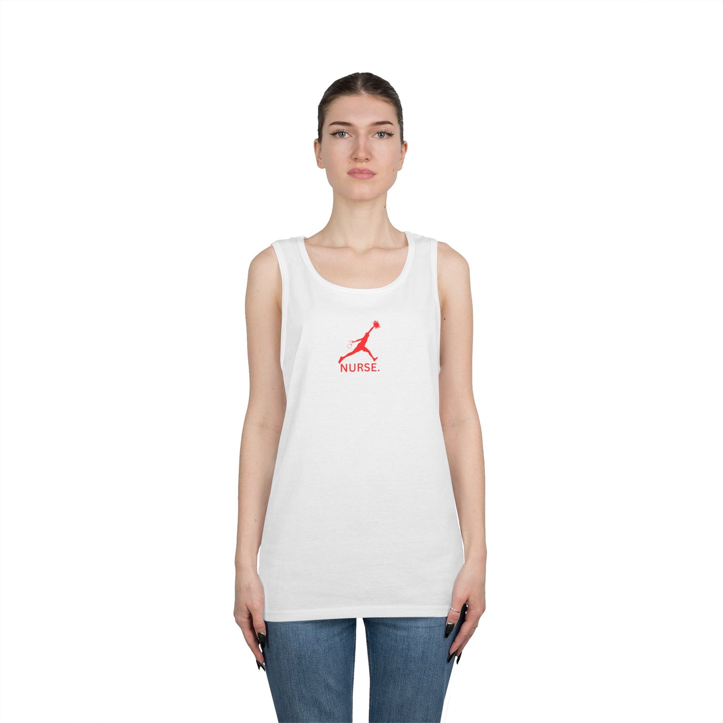 Jumpman nurse work out gear Unisex Heavy Cotton Tank Top