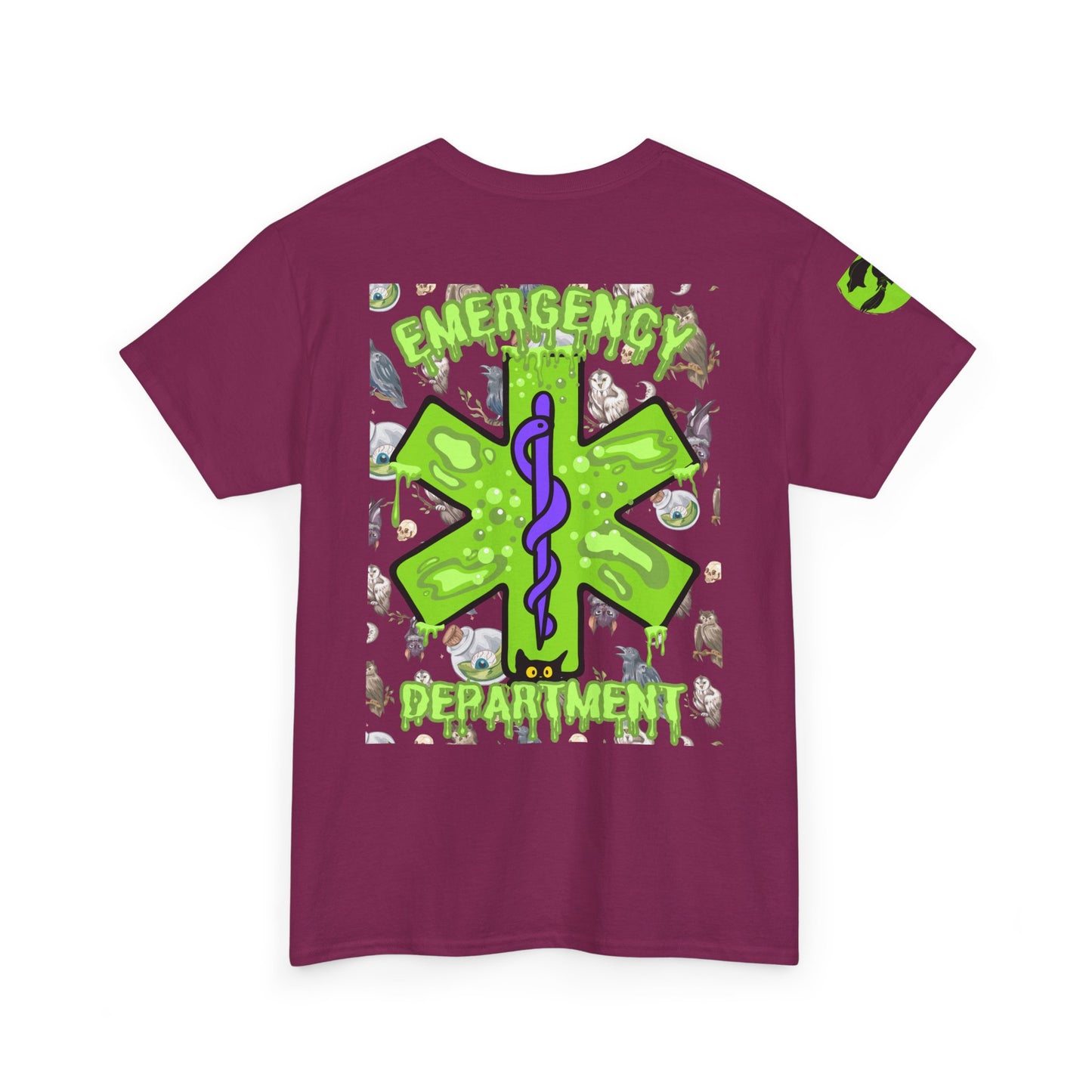 Witches Boiling Cauldron Halloween themed emergency department Unisex Heavy Cotton Tee