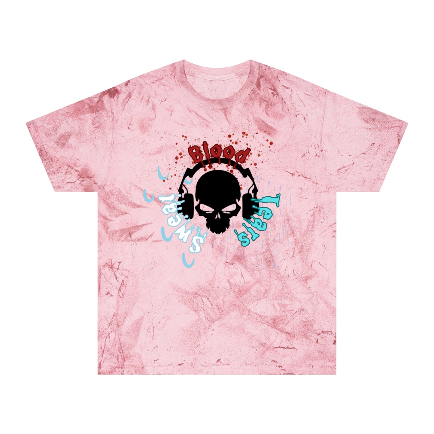 Blood sweat and tears skull Unisex Color Blast T-Shirt