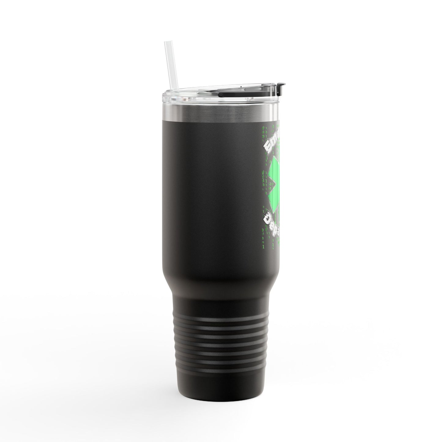 Glitch in the ER code Insulated Travel Mug, 40oz