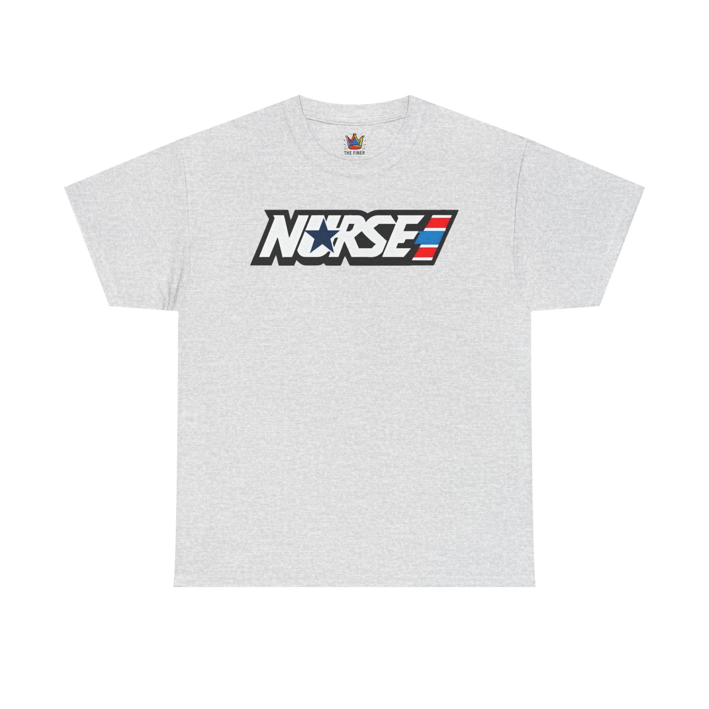 Nurse patriotic 80s themed Unisex Heavy Cotton Tee