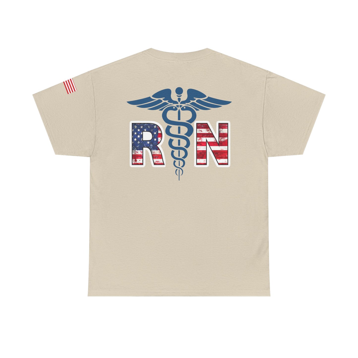 Patriotic nursing gift t shirt Unisex Heavy Cotton Tee