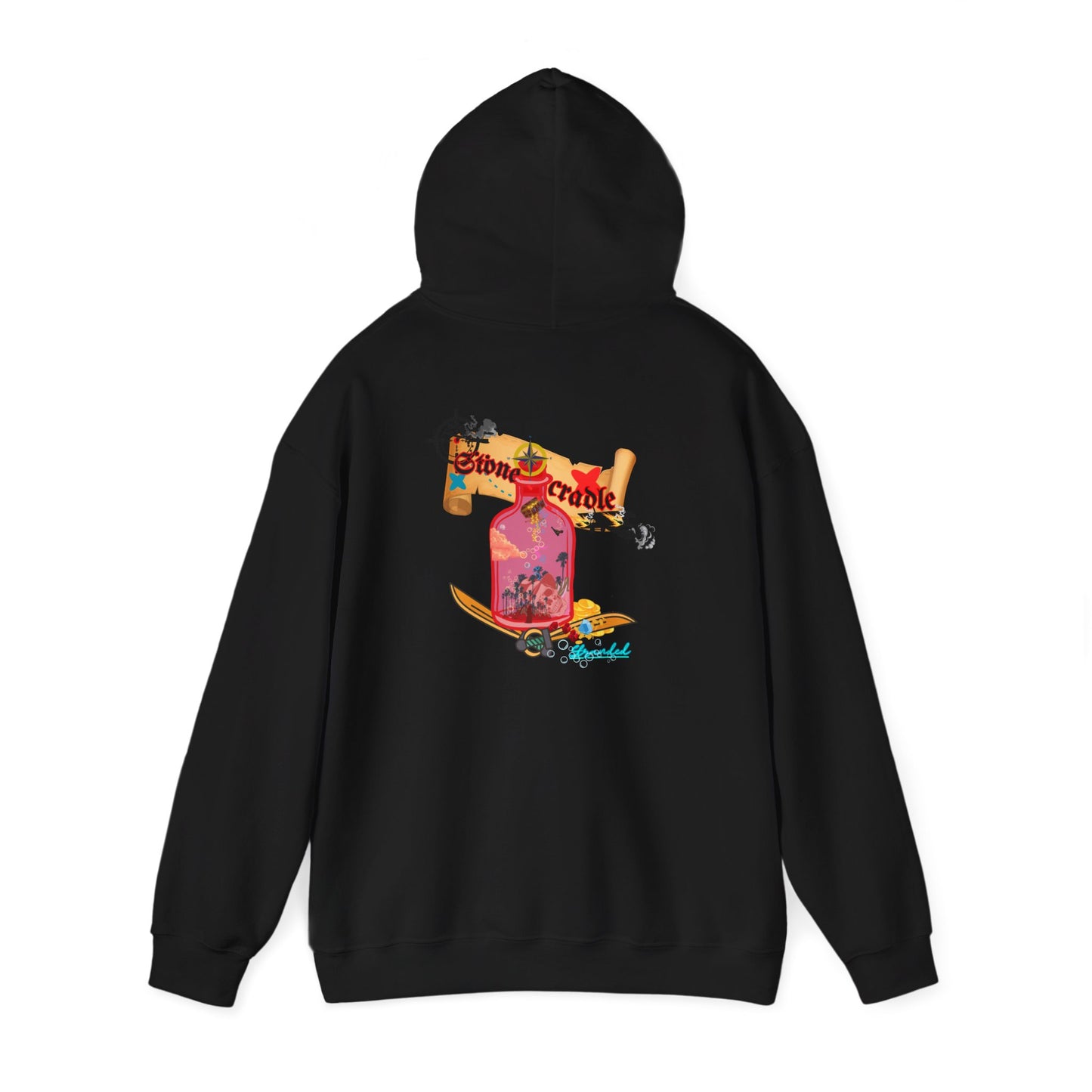 Hooded sweat shirt (stone cradle) stranded line