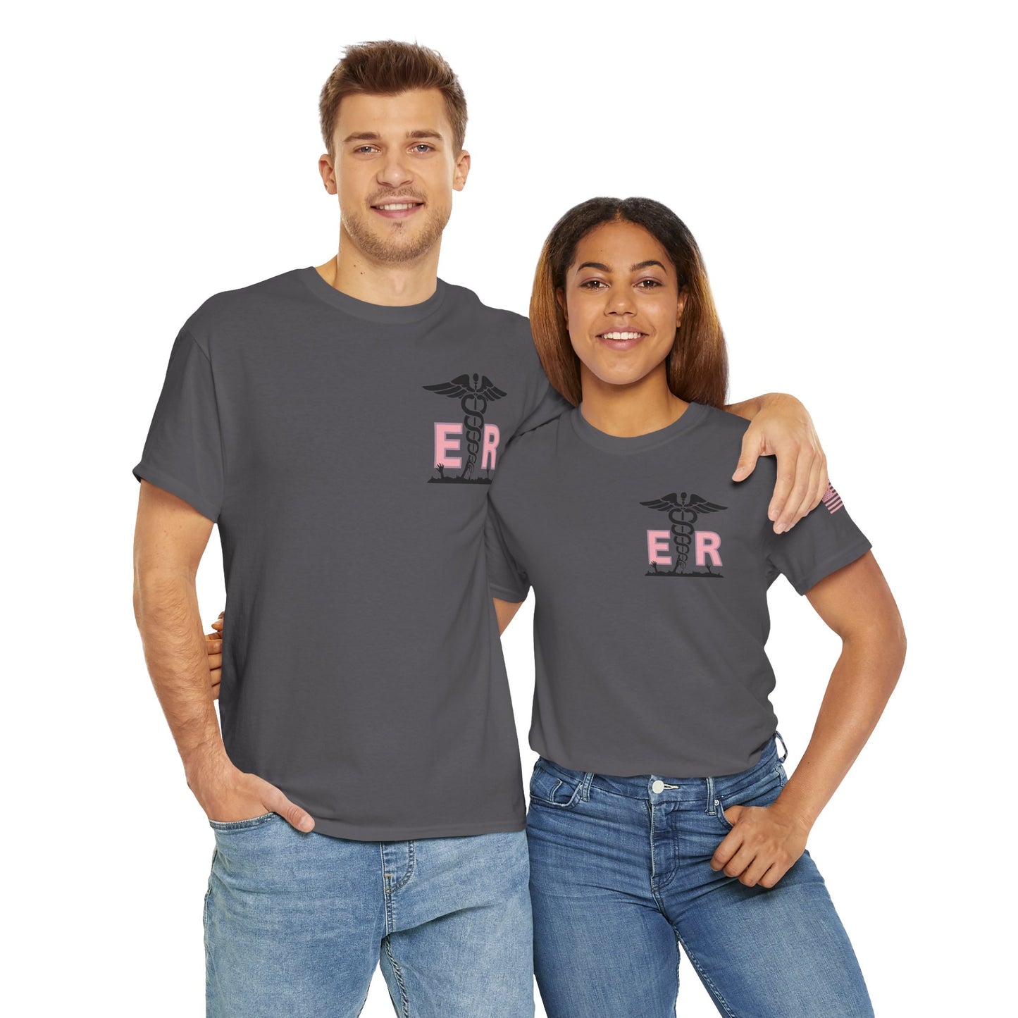 ER Halloween strawberry moon Night of the Living Dead t shirt Unisex Heavy Cotton Tee