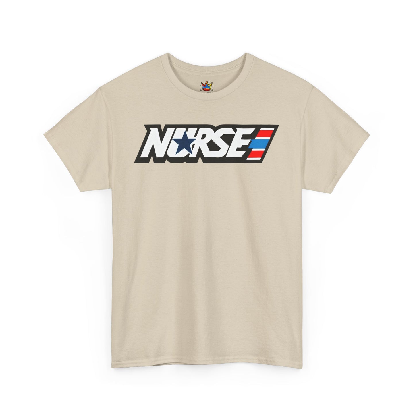 Nurse patriotic 80s themed Unisex Heavy Cotton Tee