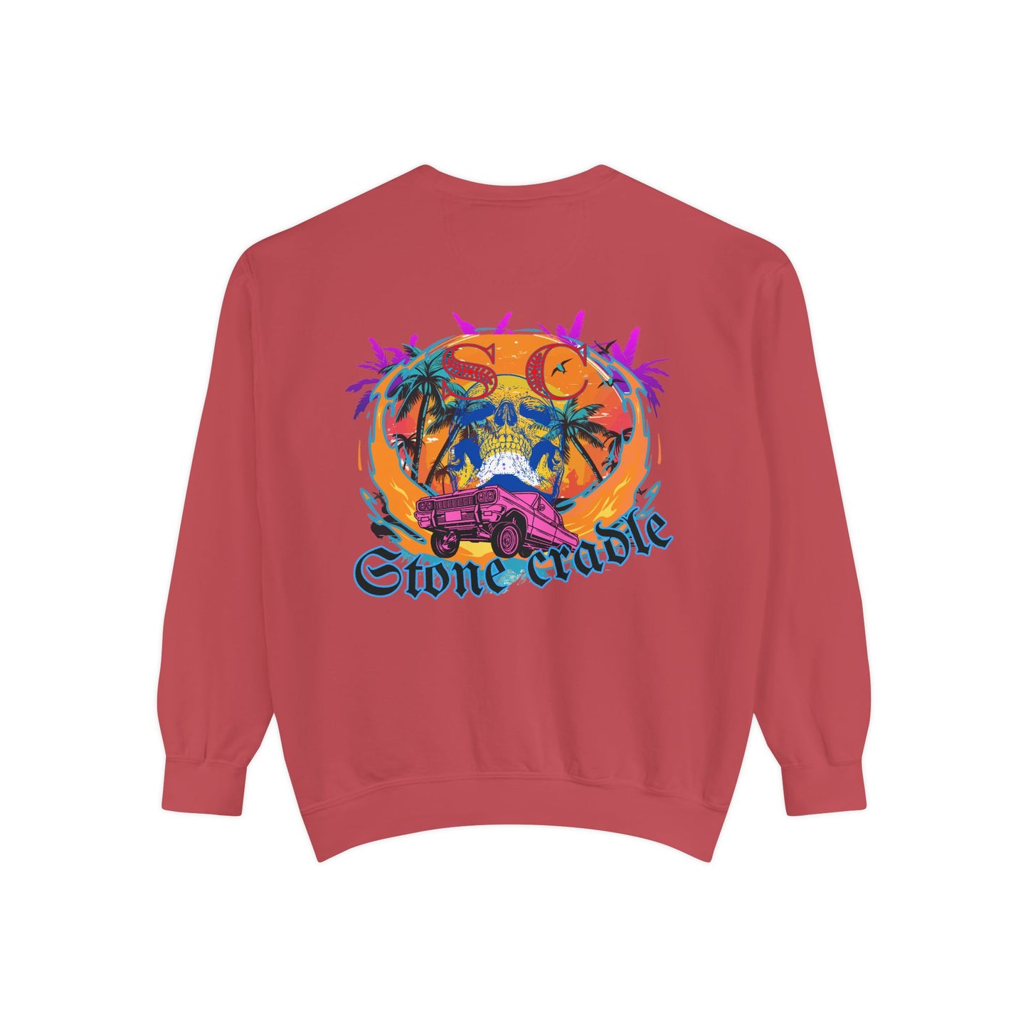 Unisex Garment-Dyed stone cradle sweat shirt