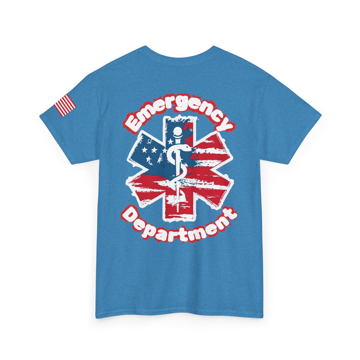 Patriotic Emergency Department T shirt gift for healthcare worker American flag star of life ED t-shirt