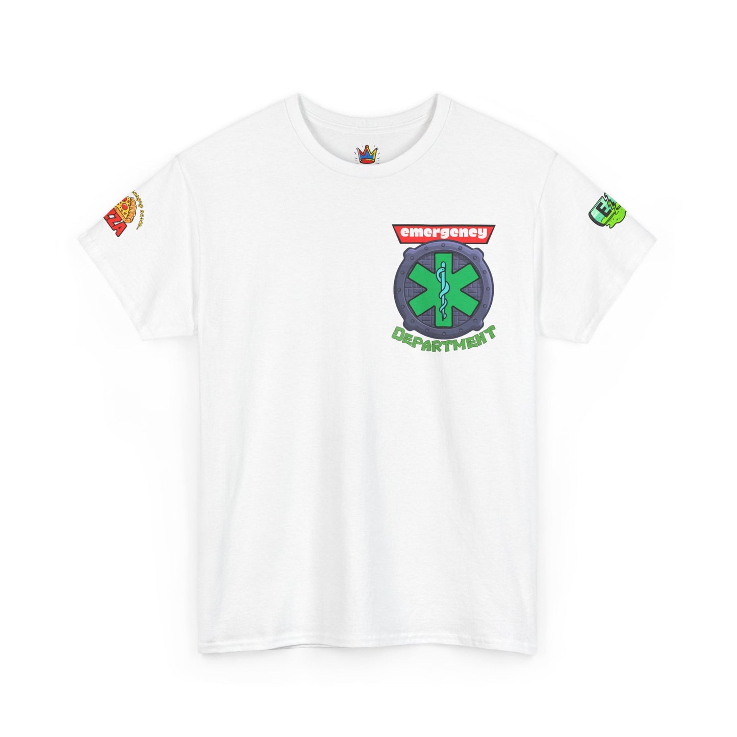 ER staff tee shirt nostalgic turtle power pizza time