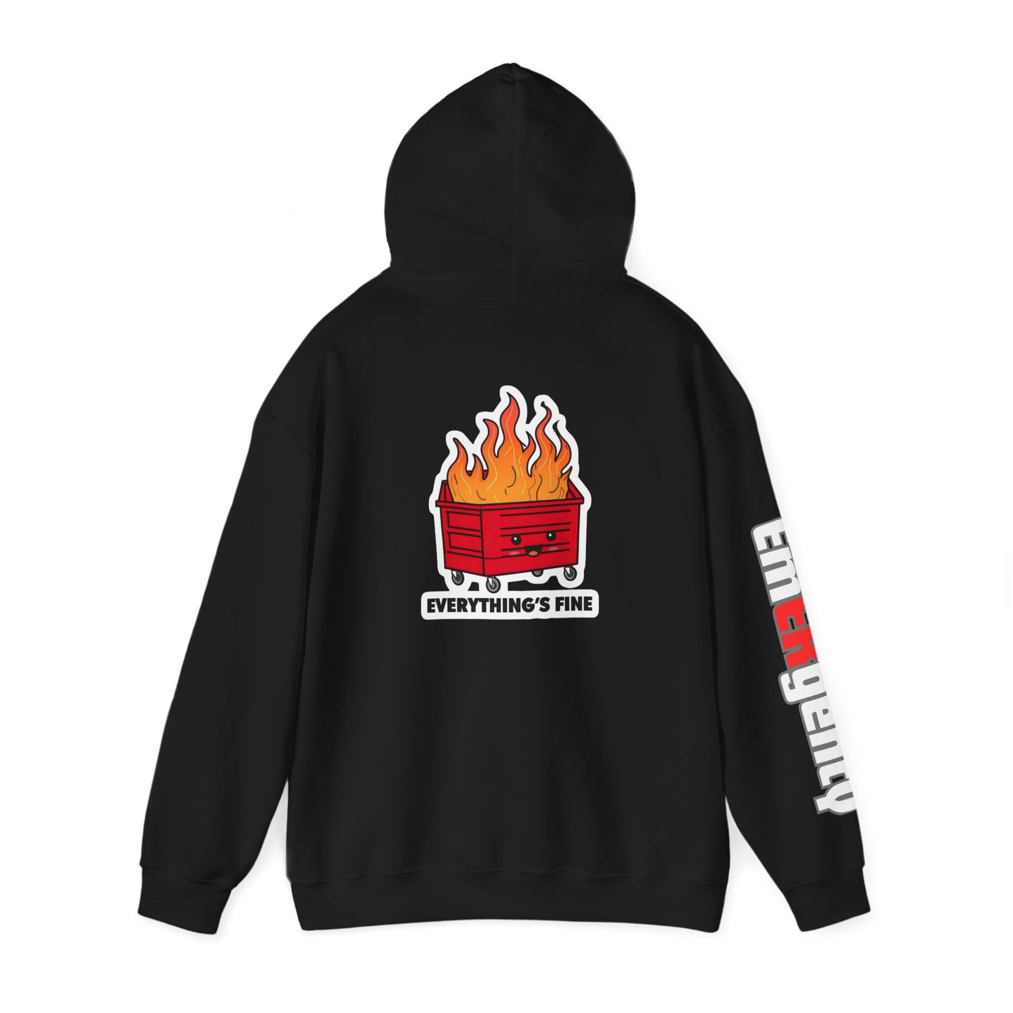 Emergency Department hoodie dumpster fire humor