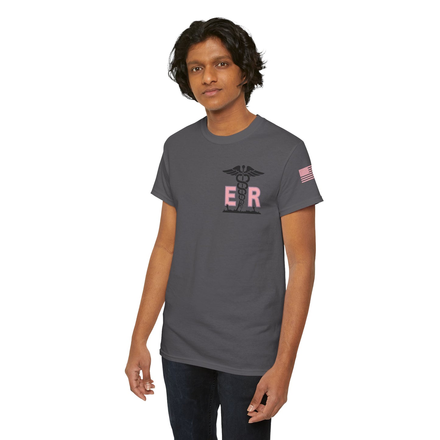 ER Halloween strawberry moon Night of the Living Dead t shirt Unisex Heavy Cotton Tee