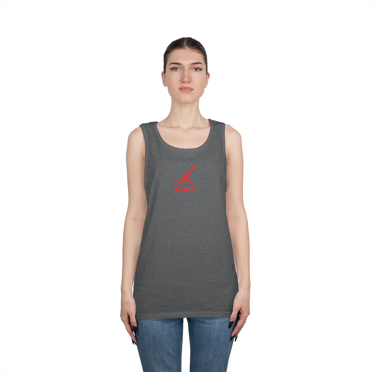 Jumpman nurse work out gear Unisex Heavy Cotton Tank Top