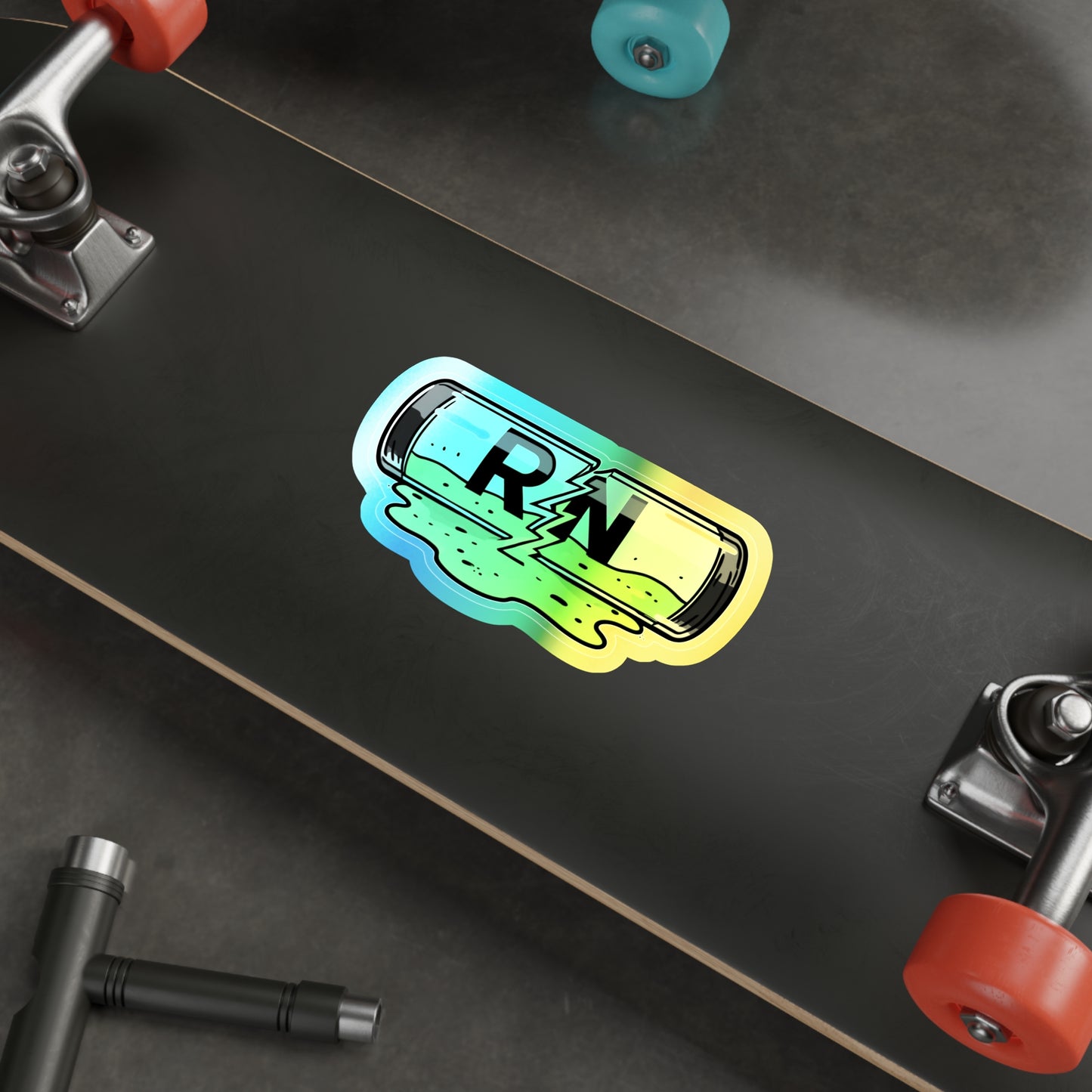 Holographic Die-cut RN Ooze Sticker