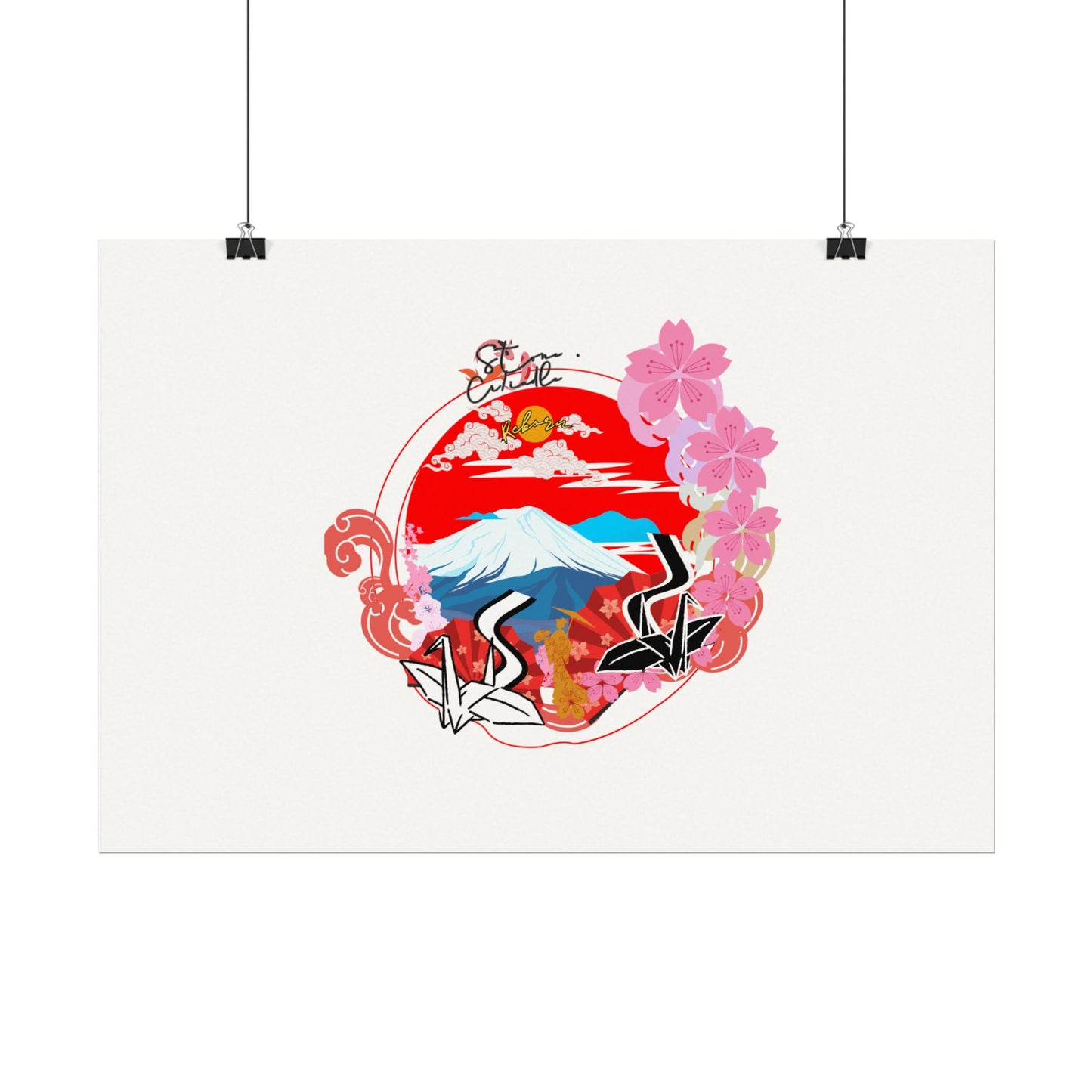 Textured Watercolor Matte Poster Stone Cradle (Lady of the Mountain)