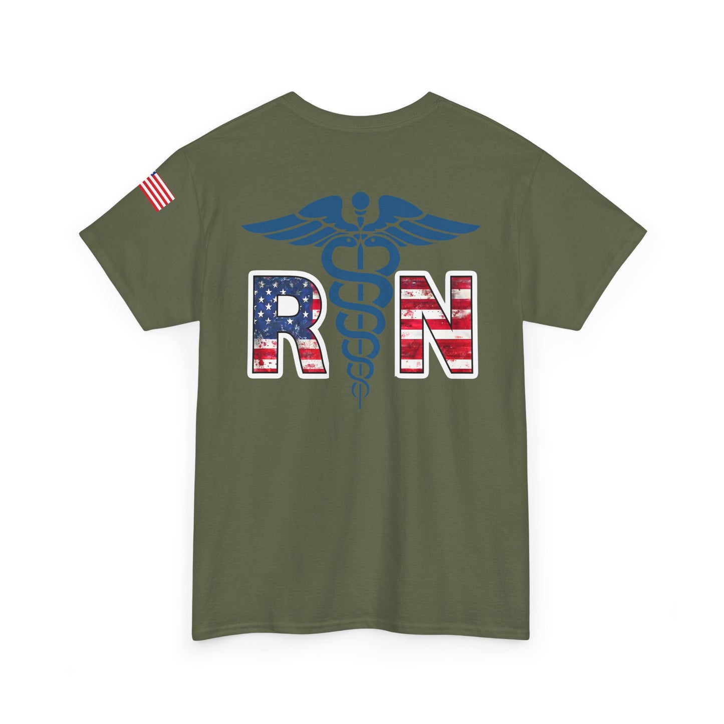 Patriotic nursing gift t shirt Unisex Heavy Cotton Tee