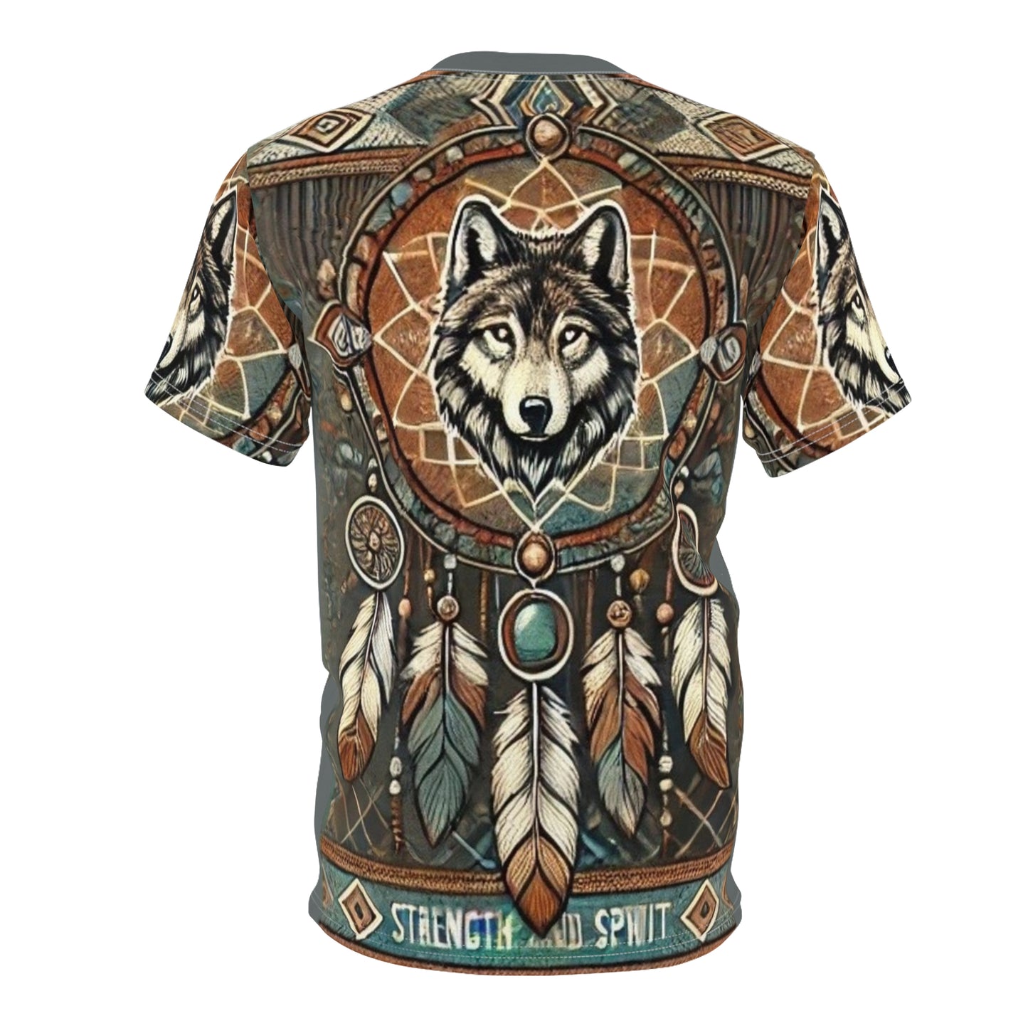 Native pride wolf tee