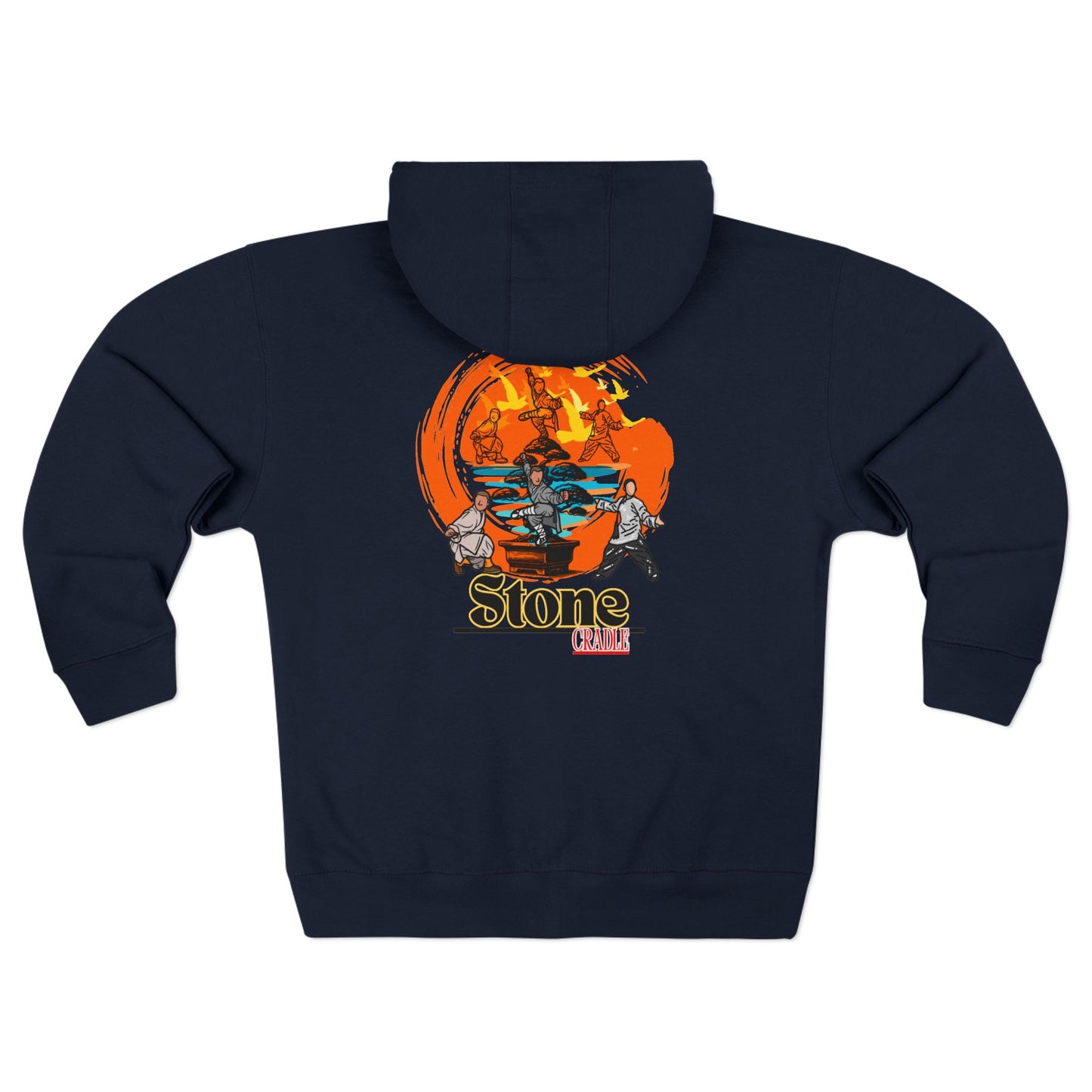 Zipper hoodie, (STONE CRADLE) boxing