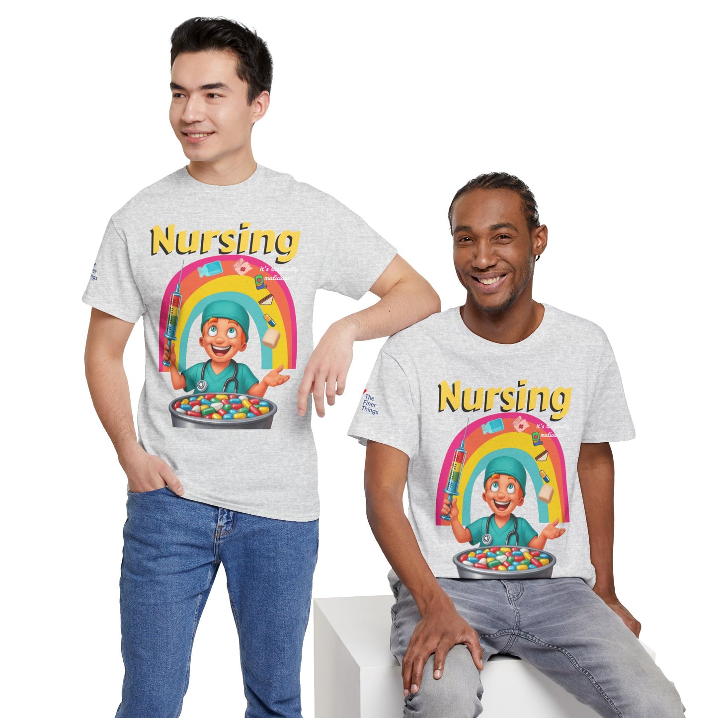 Nursing, it’s tragically malicious breakfast cereal tee Unisex Heavy Cotton Tee