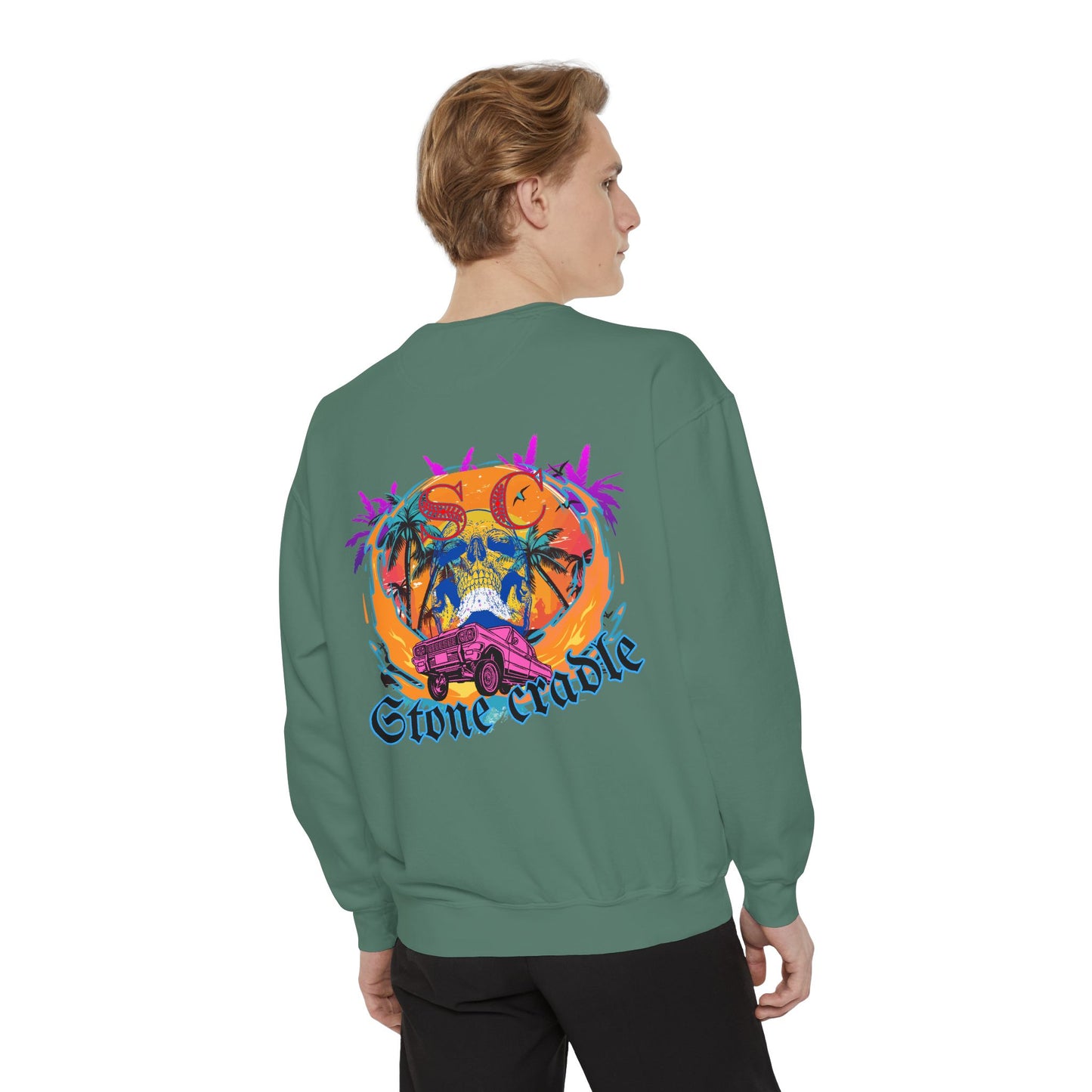 Unisex Garment-Dyed stone cradle sweat shirt