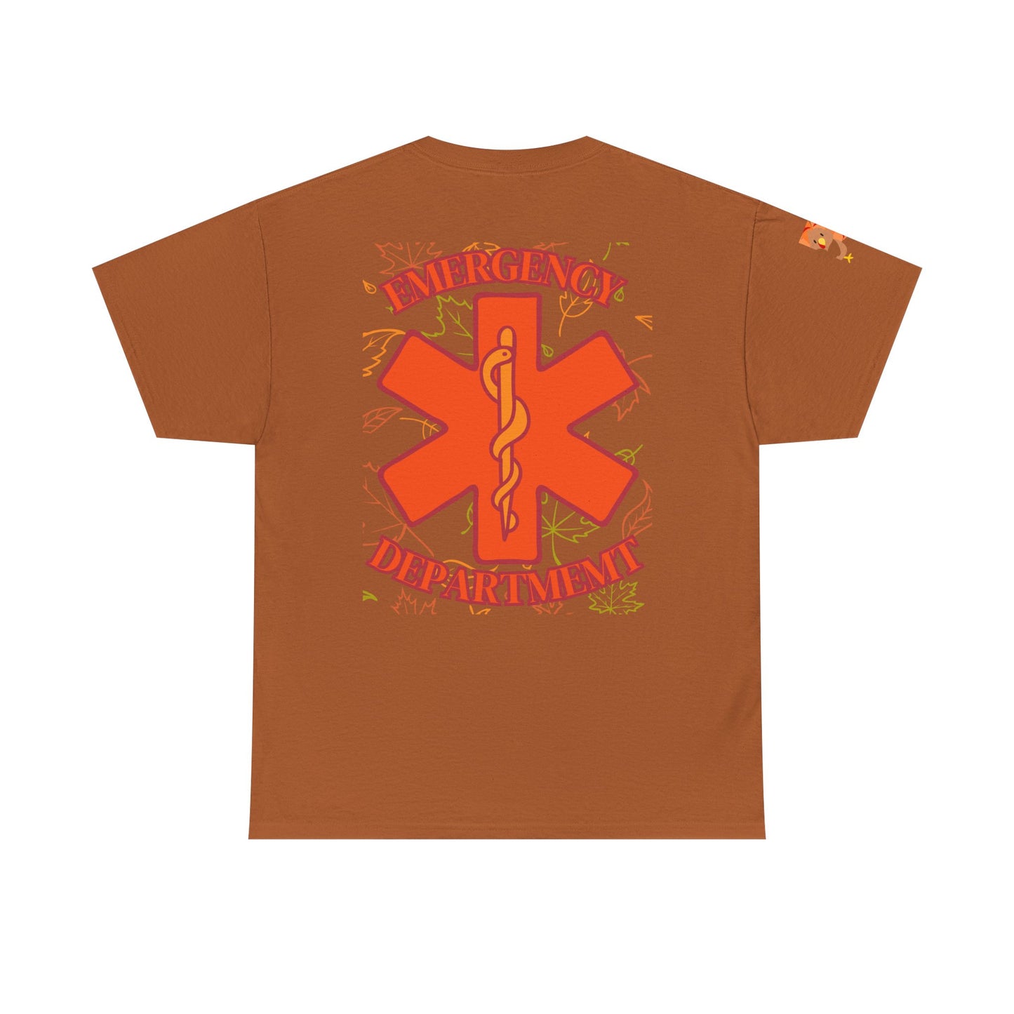 Thankful, Thanksgiving Emergency Department Unisex Heavy Cotton Tee