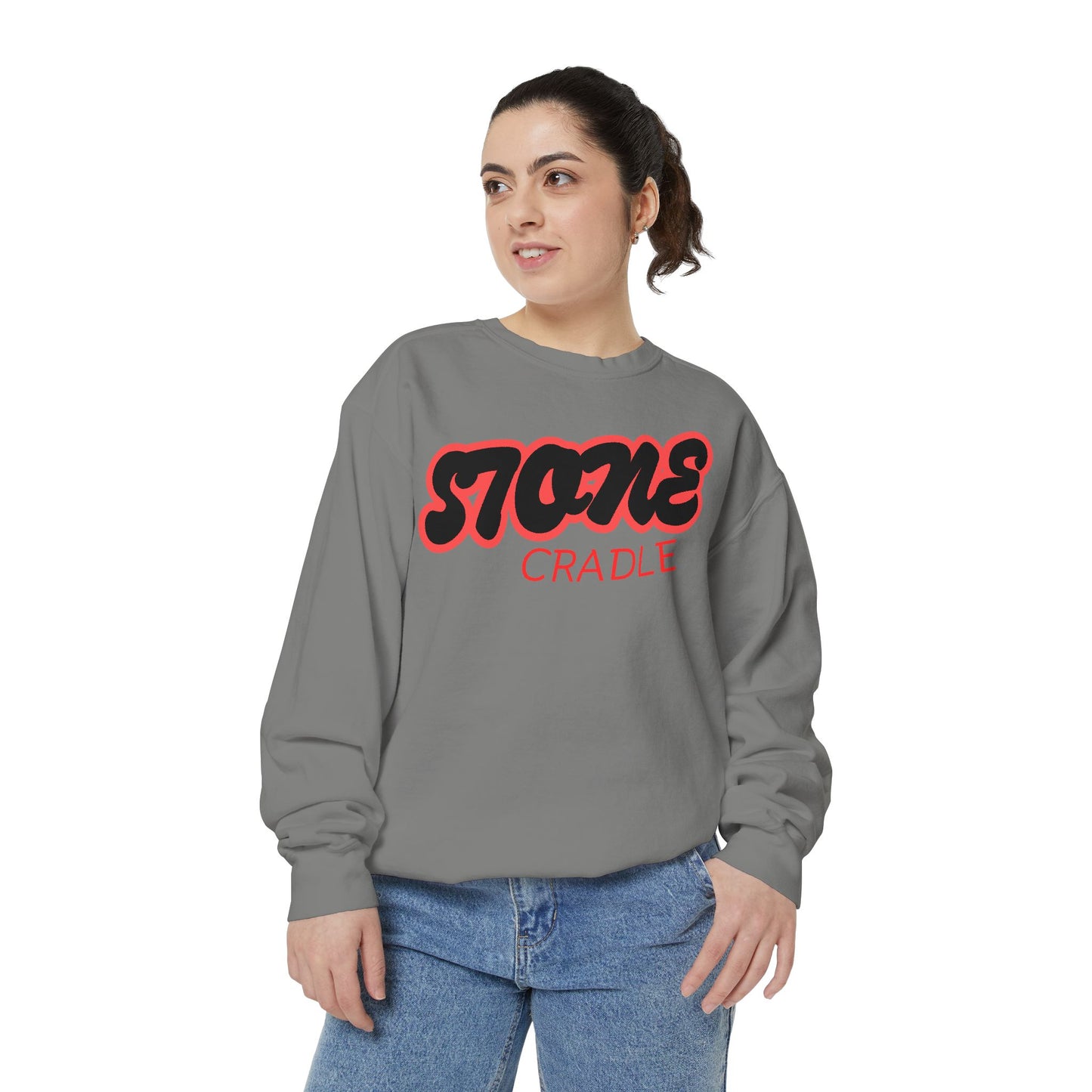 Unisex Garment-Dyed stone cradle sweat shirt