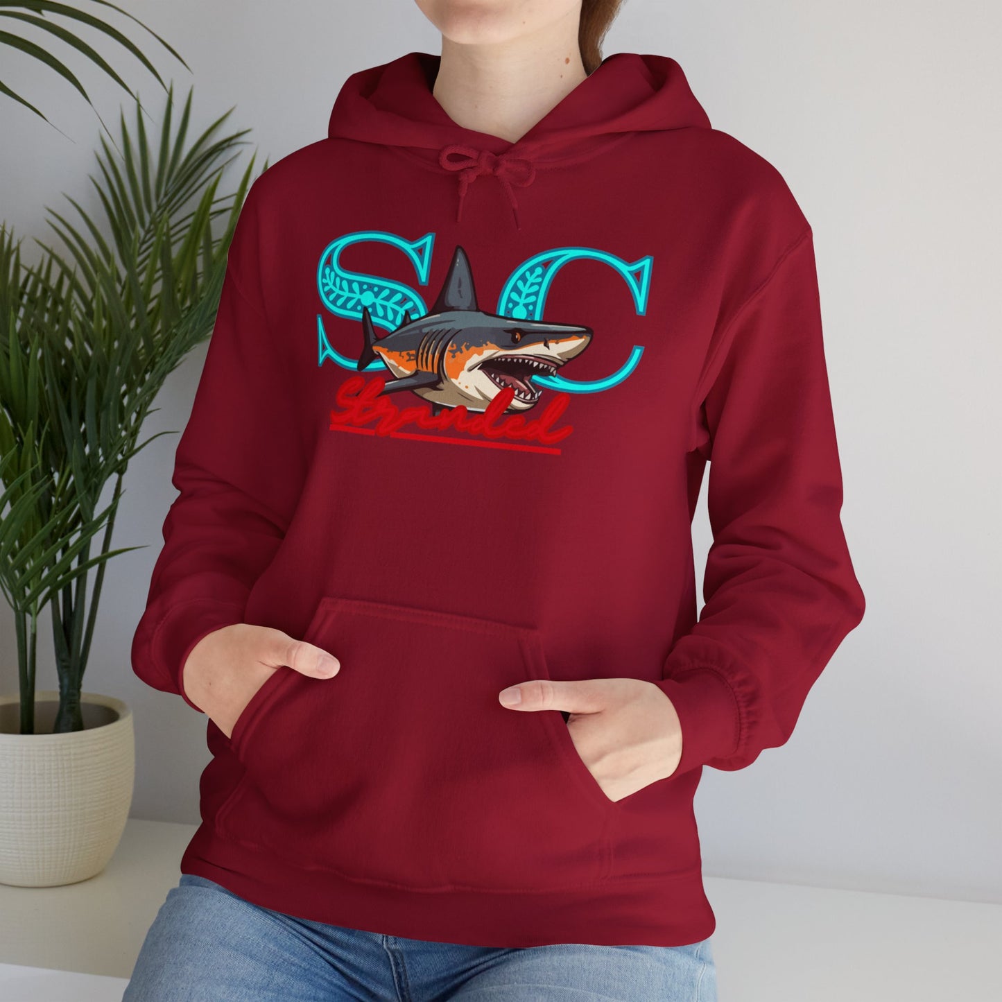 Hooded sweat shirt (stone cradle) stranded line