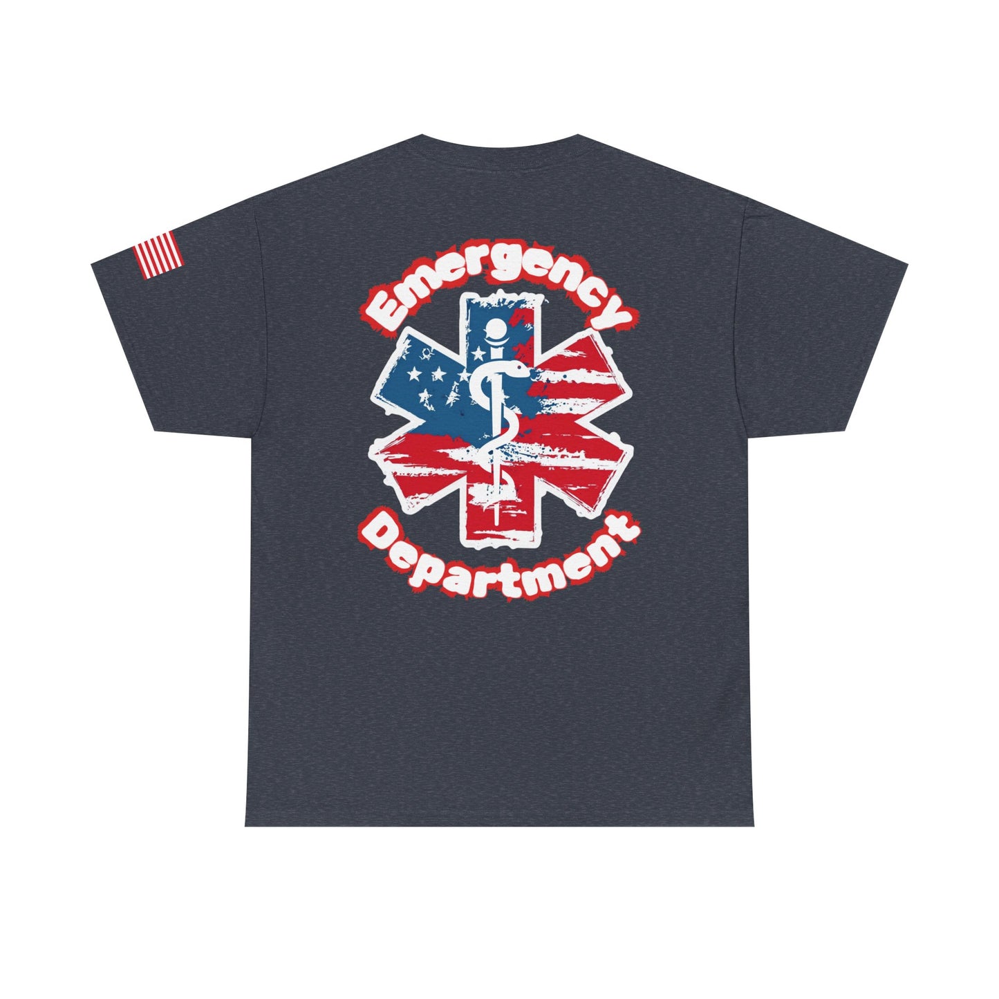 Patriotic Emergency Department T shirt gift for healthcare worker American flag star of life ED t-shirt