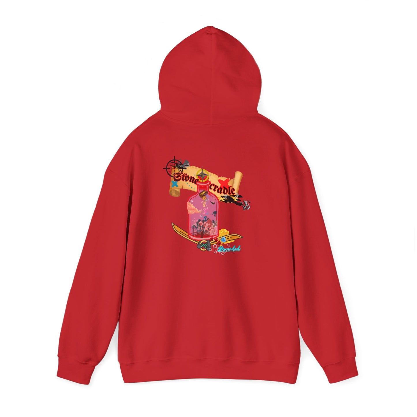 Hooded sweat shirt (stone cradle) stranded line