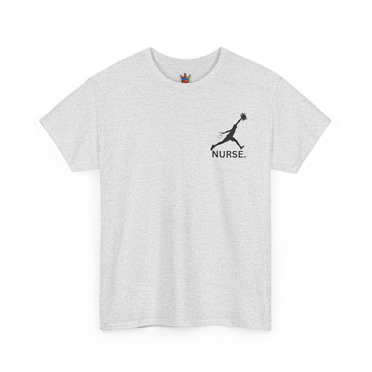 Jumpman Nurse T Shirt Bold Multicolor Athletic Nurse Shirt, Unisex Heavy Cotton Tee, Nursing Graduation Gift, RN Medical Staff Shirt