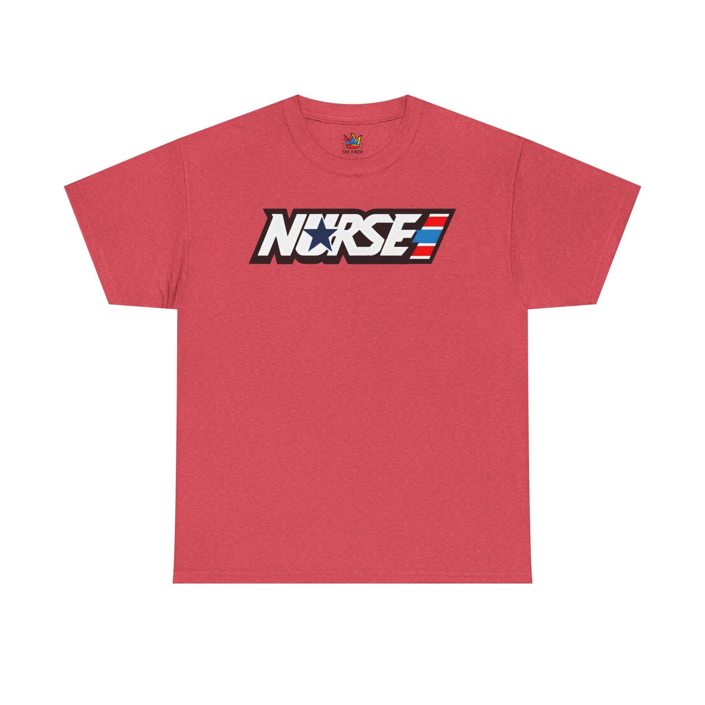 Nurse patriotic 80s themed Unisex Heavy Cotton Tee