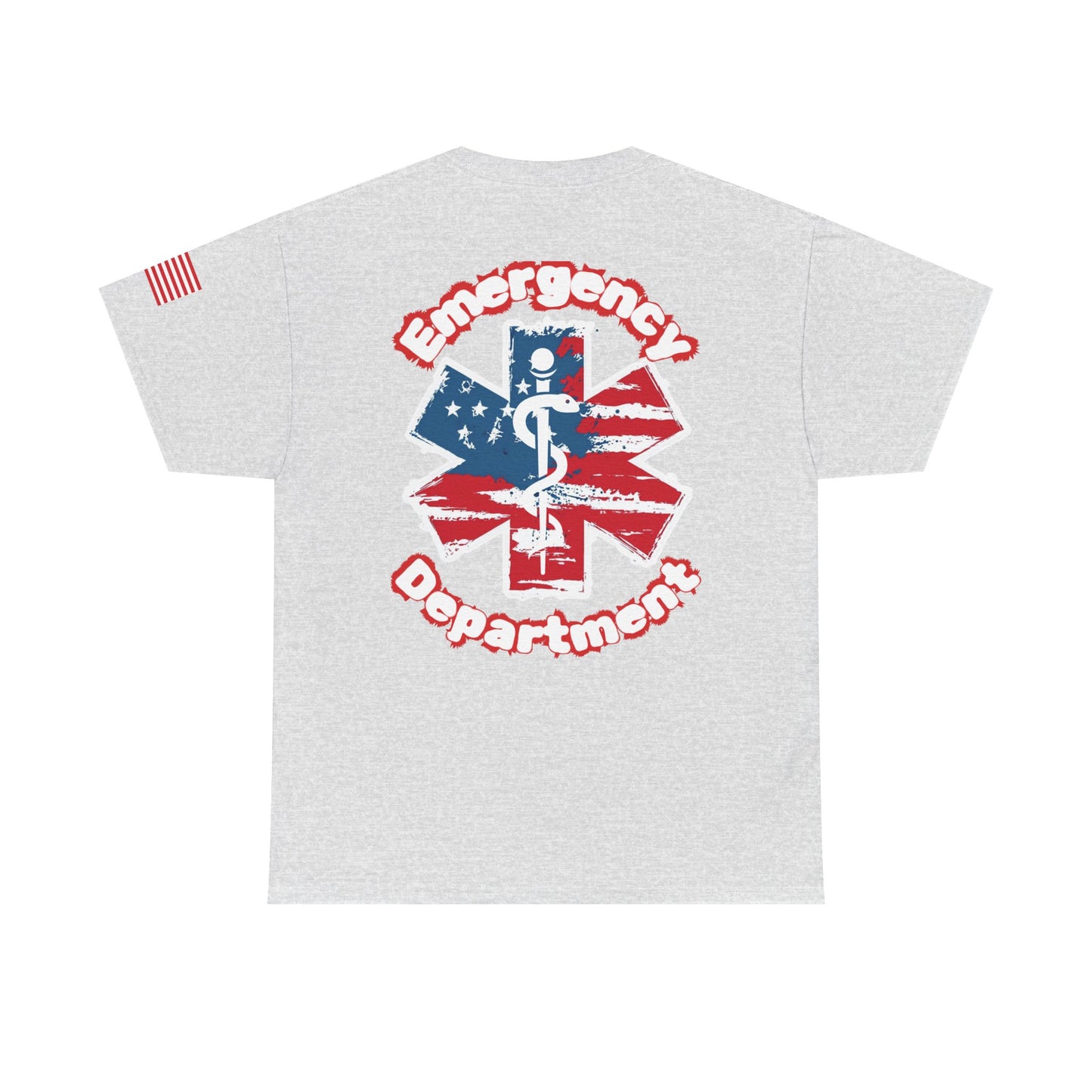 Patriotic Emergency Department T shirt gift for healthcare worker American flag star of life ED t-shirt