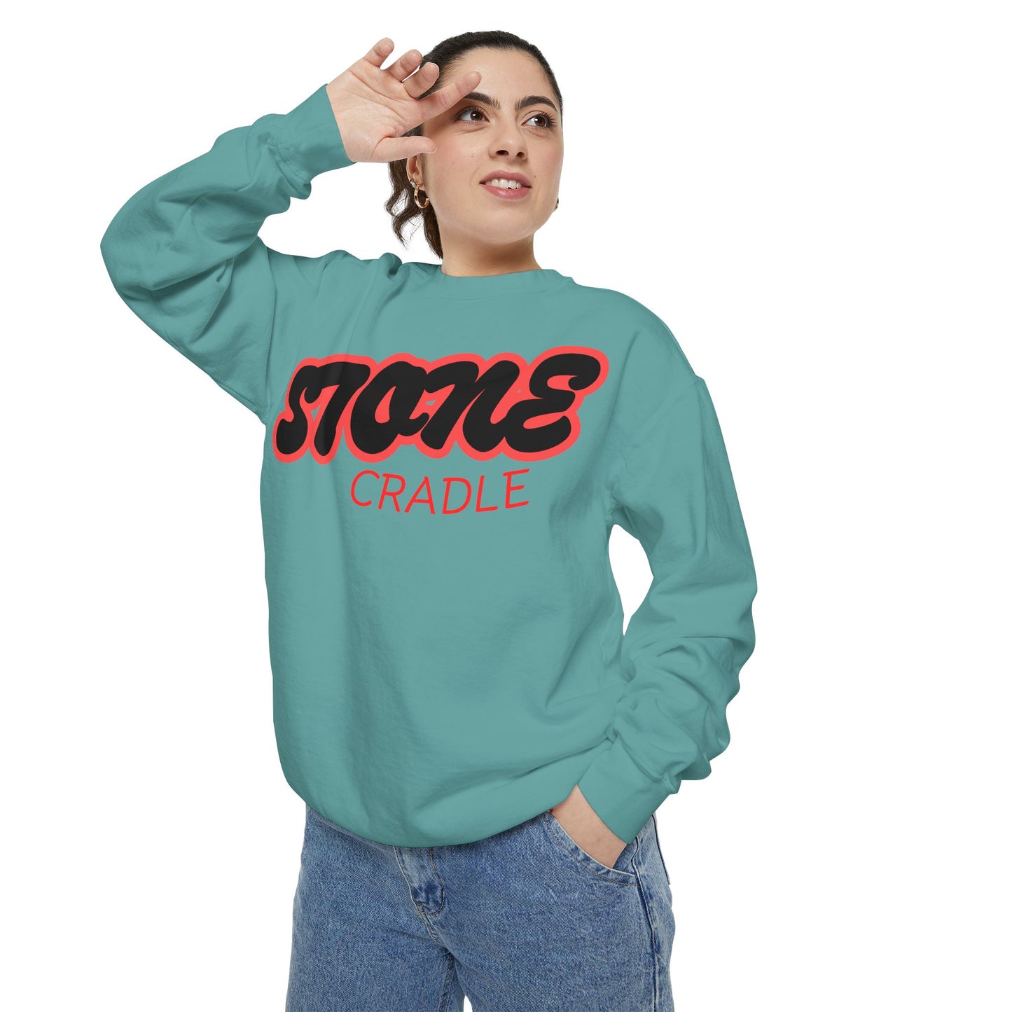Unisex Garment-Dyed stone cradle sweat shirt