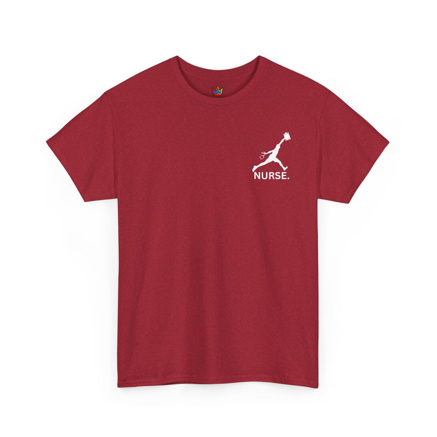 Jumpman Nurse T-Shirt Bold Multicolor Athletic Nurse Shirt, Unisex Heavy Cotton Tee, Nursing Graduation Gift, RN Nursing Staff Shirt