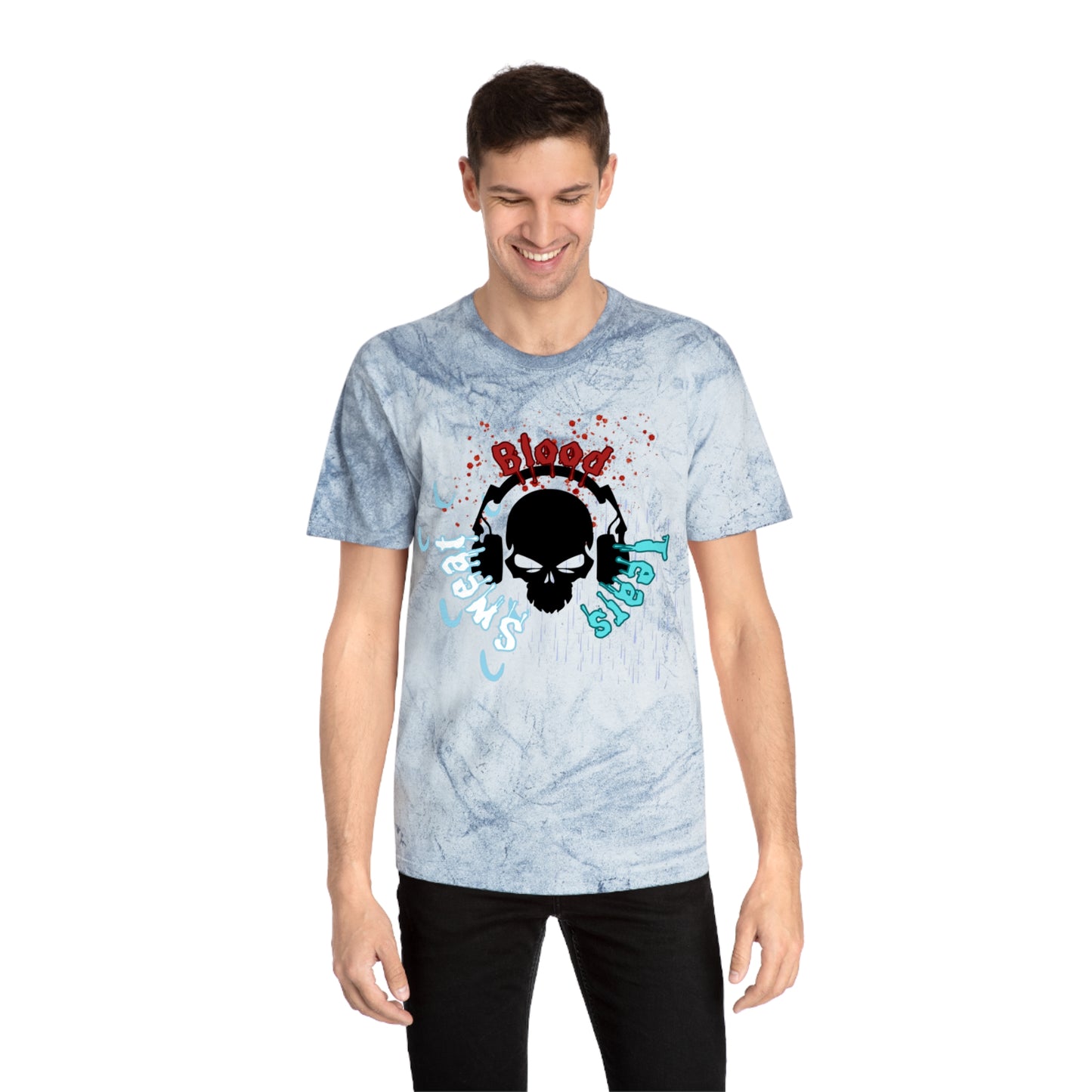 Blood sweat and tears skull Unisex Color Blast T-Shirt