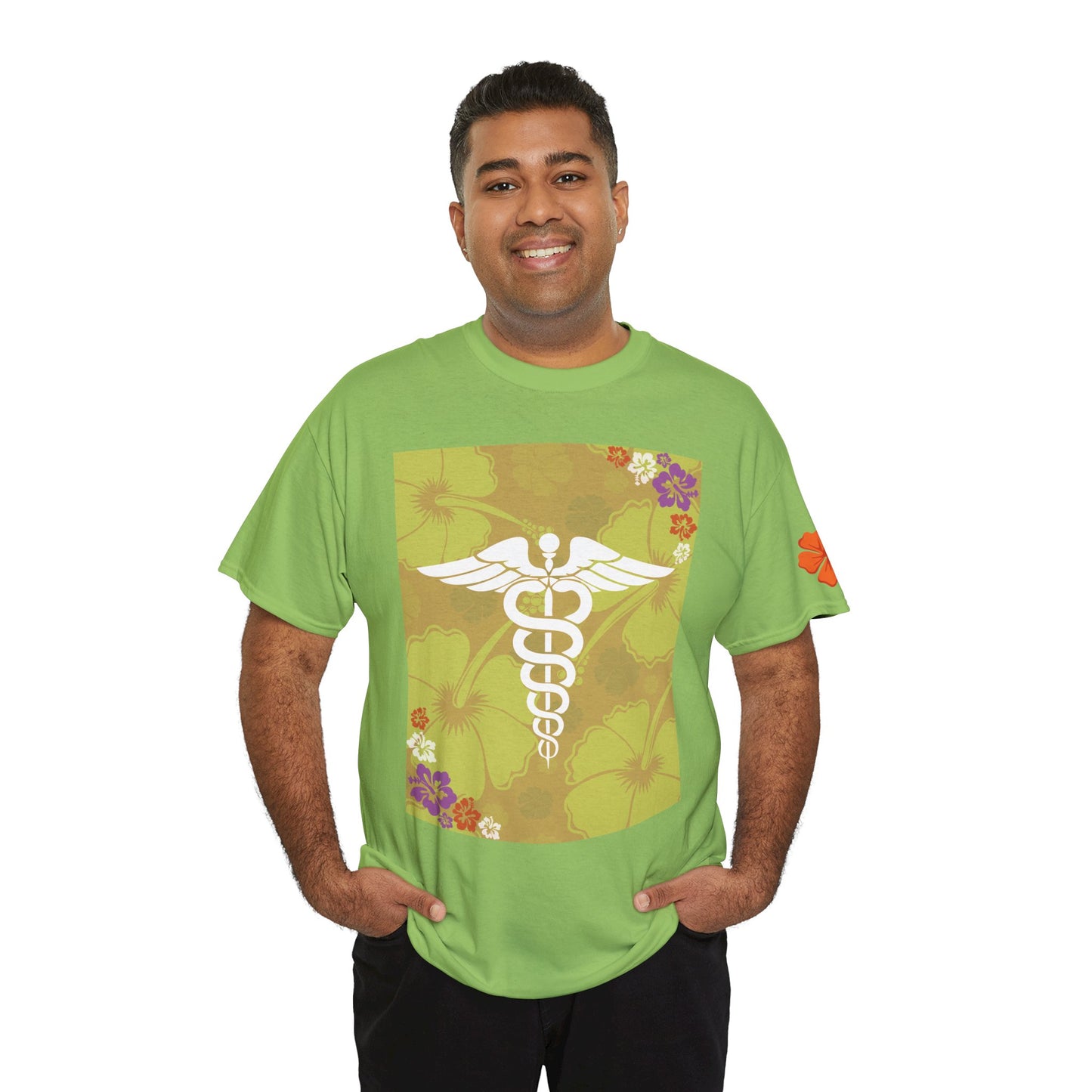 Hawaiian healthcare worker t shirt summer gift for healthcare heroes Unisex Heavy Cotton Tee
