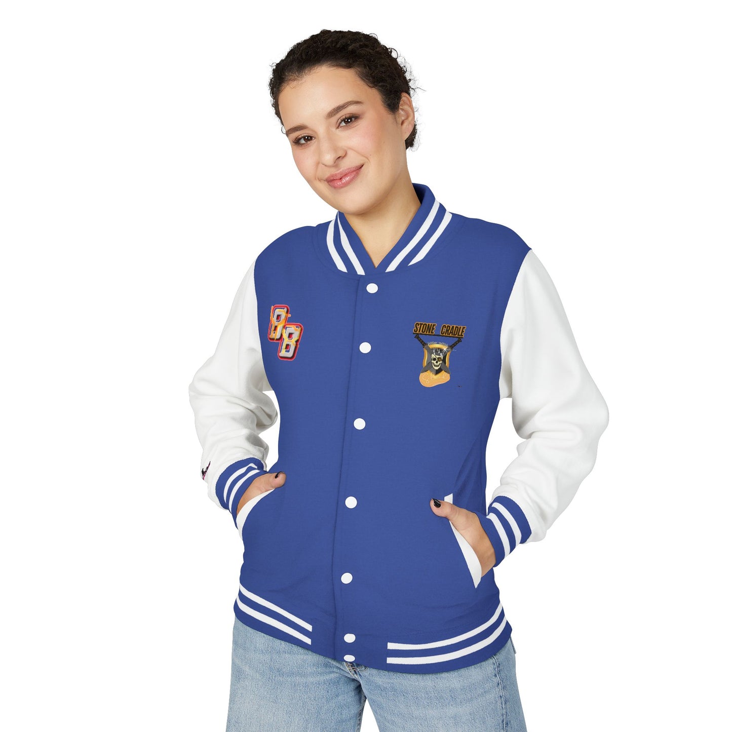 Unisex Heavyweight Letterman Jacket (Stone Cradle)