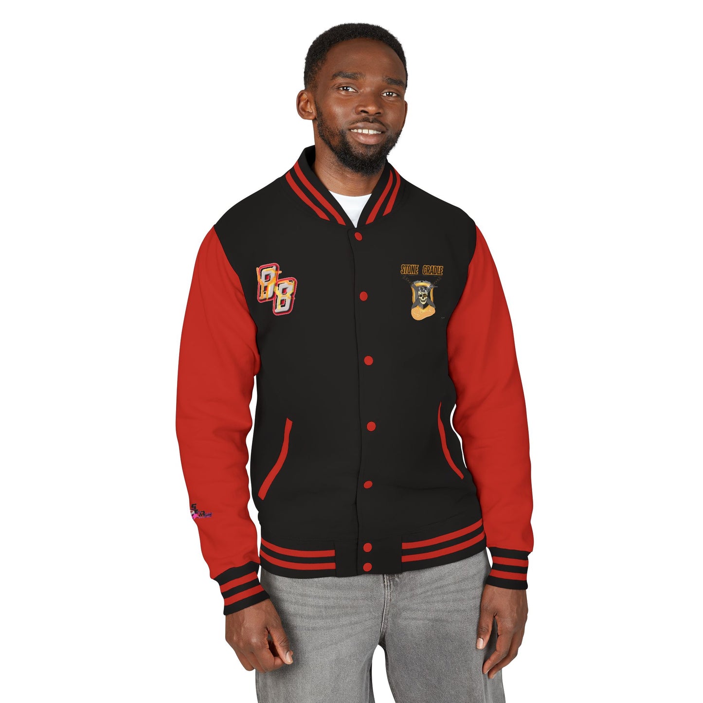 Unisex Heavyweight Letterman Jacket (Stone Cradle)