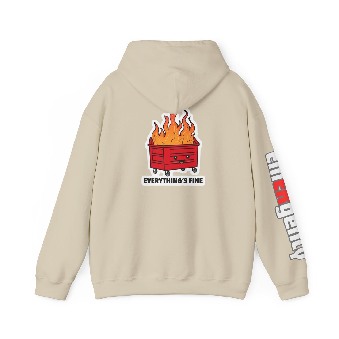 Emergency Department hoodie dumpster fire humor