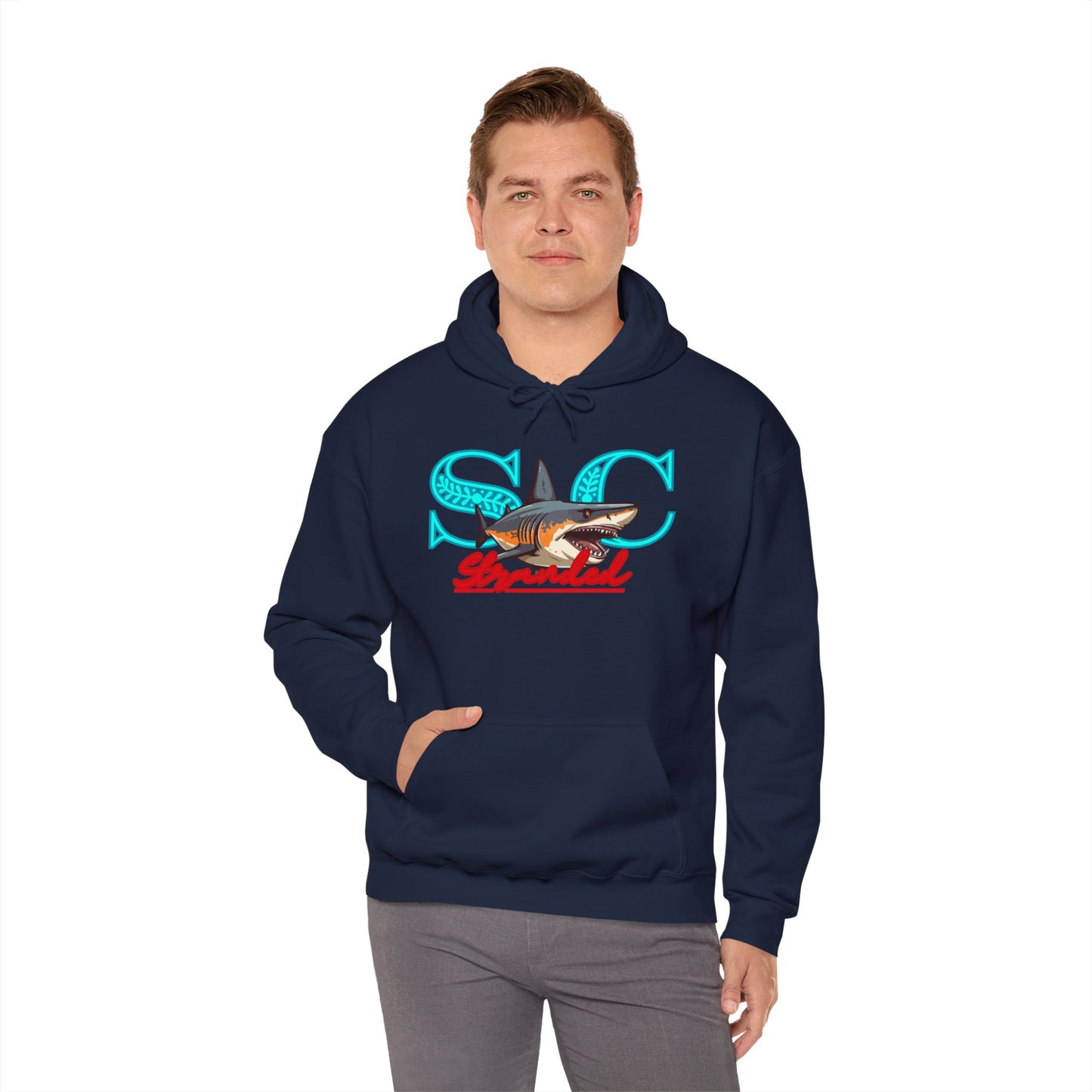 Hooded sweat shirt (stone cradle) stranded line