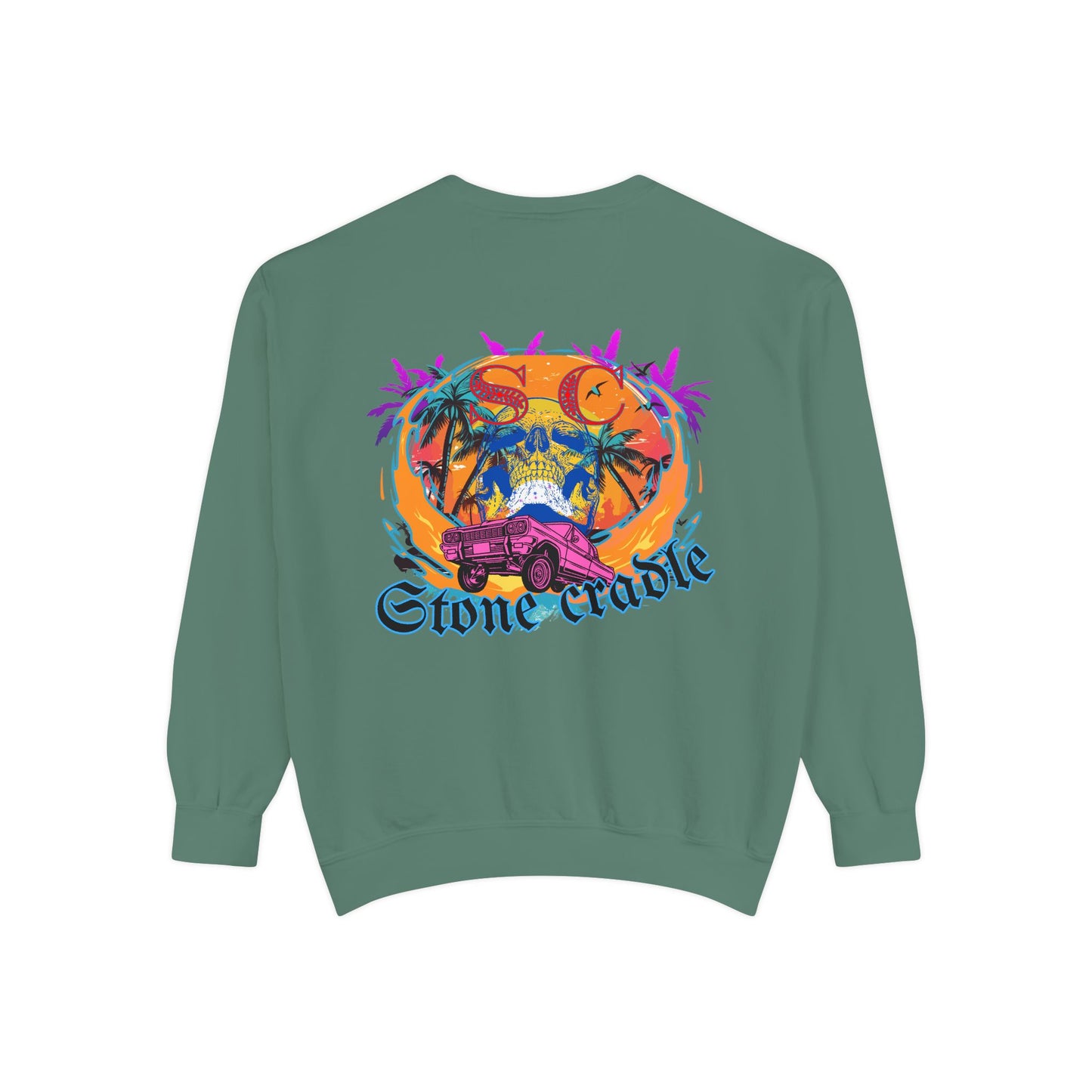 Unisex Garment-Dyed stone cradle sweat shirt